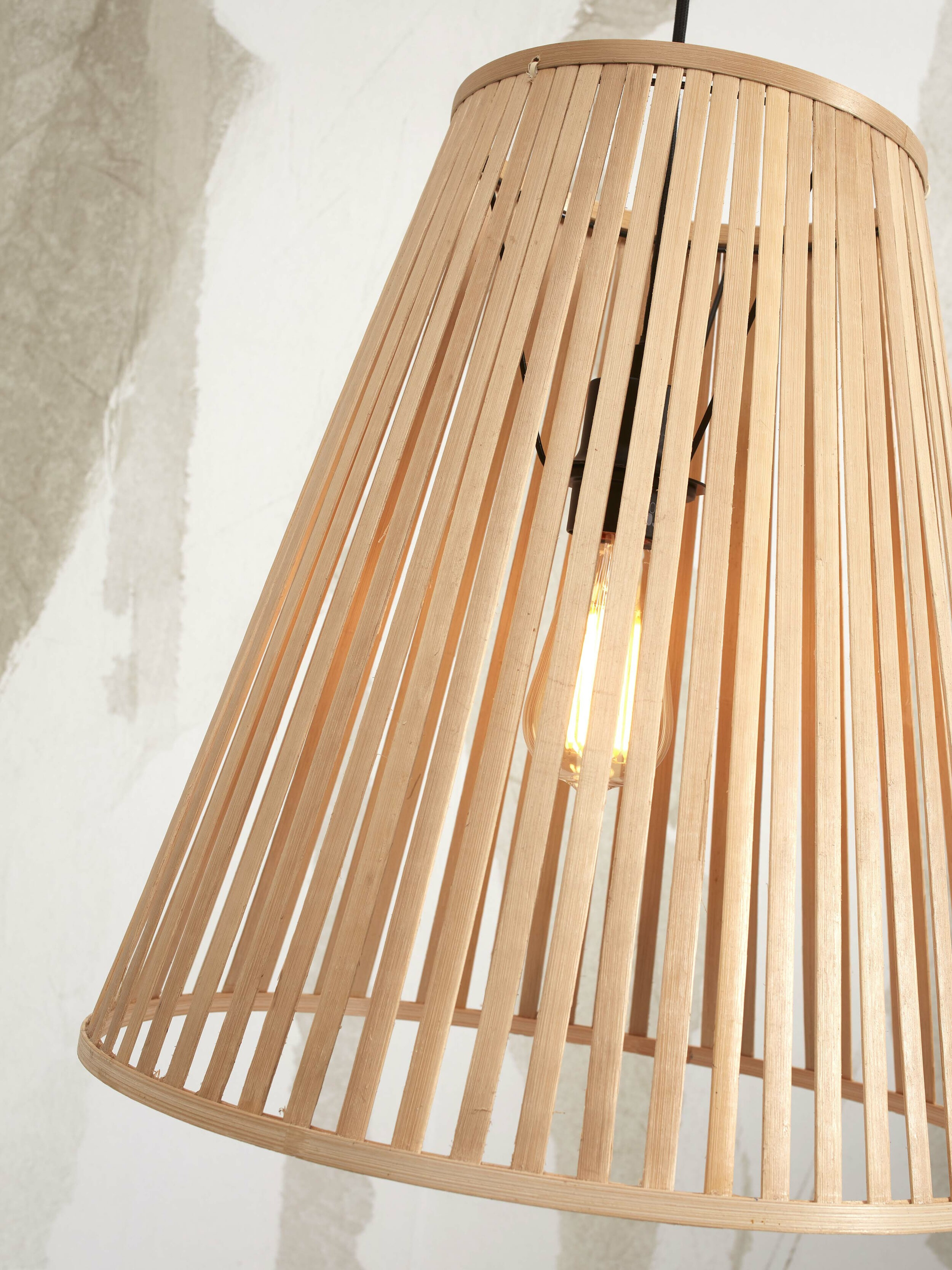 GOOD&MOJO Hanglamp 'Merapi' Bamboe, 30cm, kleur Naturel