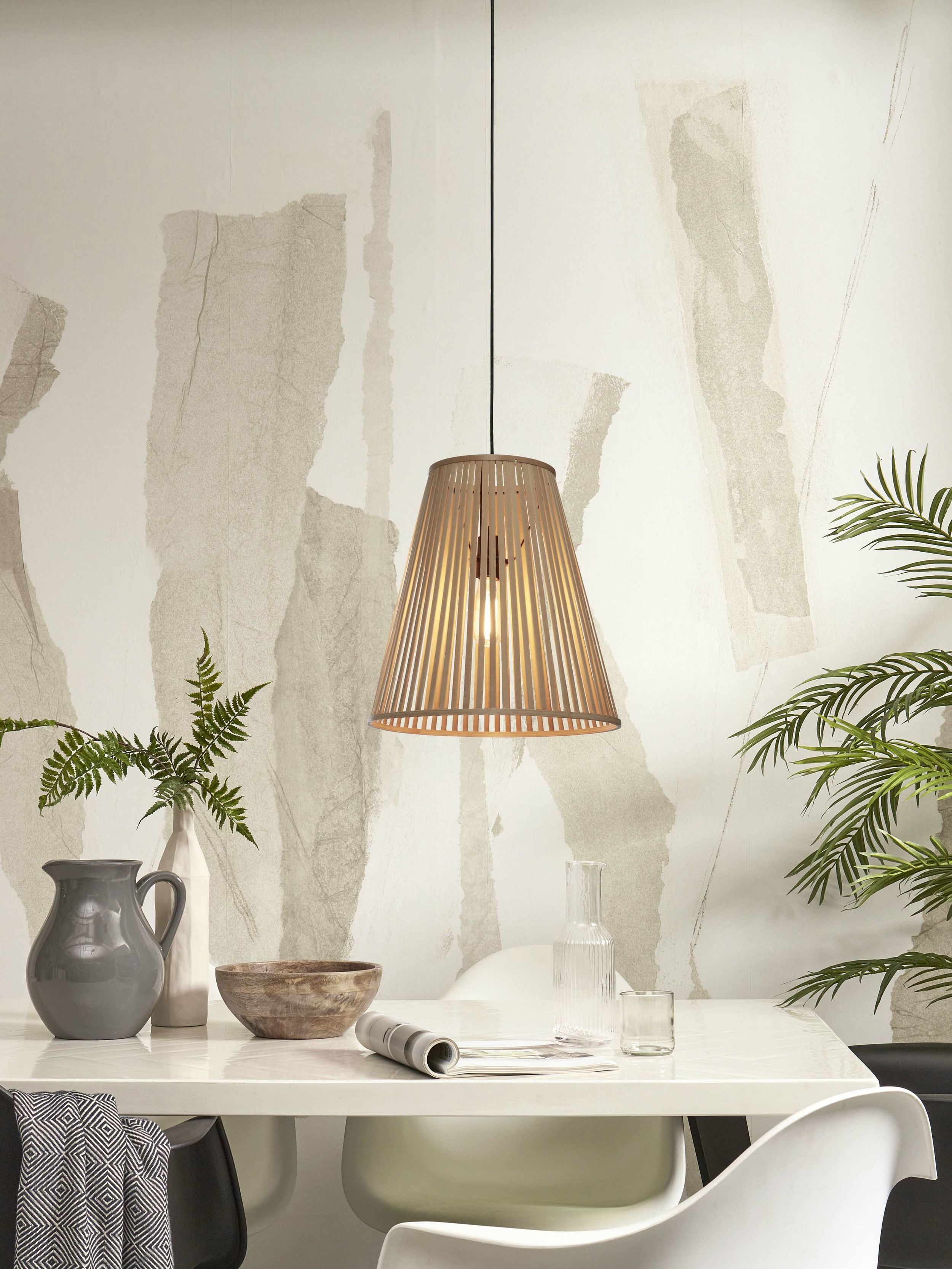 GOOD&MOJO Hanglamp 'Merapi' Bamboe, 40cm, kleur Naturel