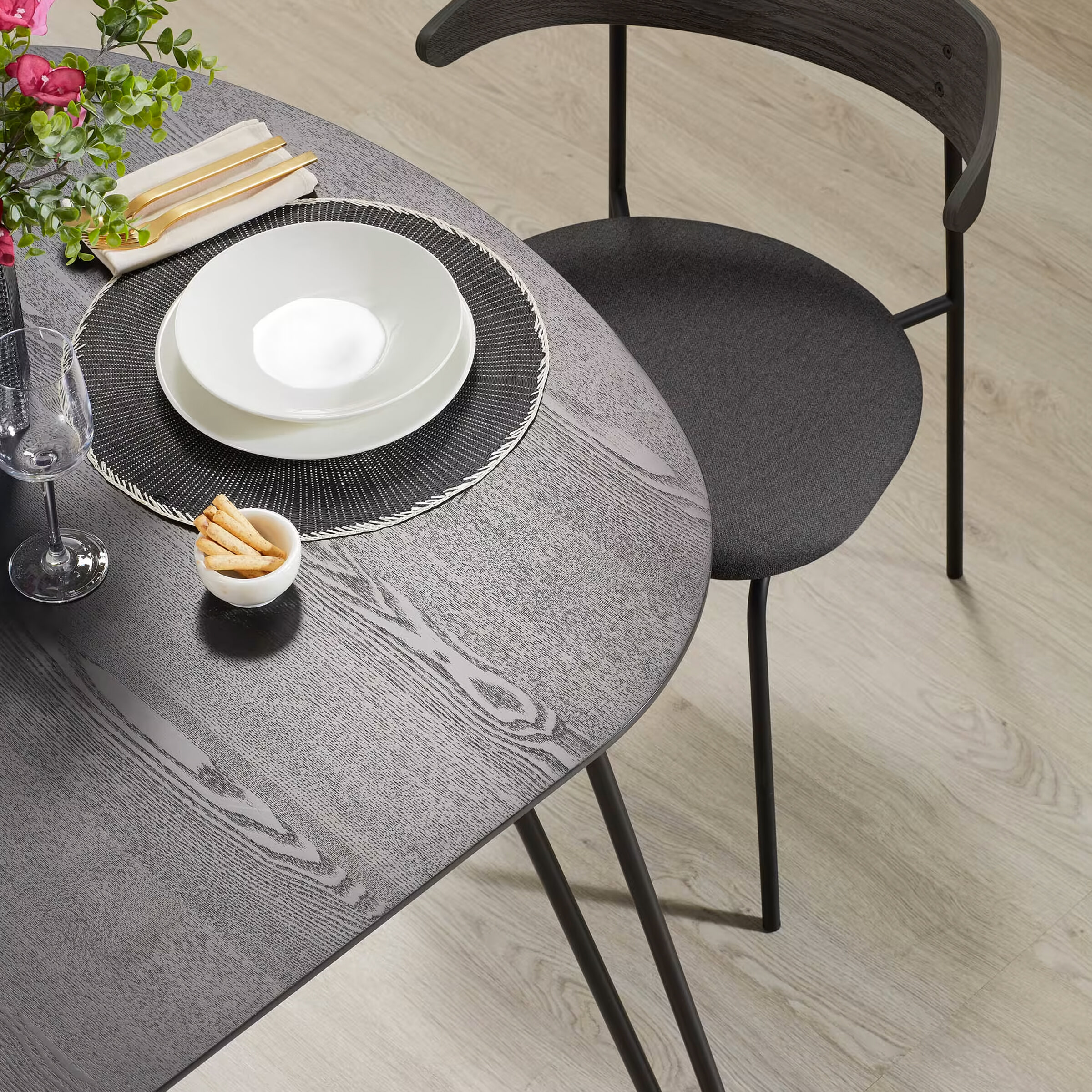 Kave Home Uitschuifbare Ovale Eettafel 'Milian' 140 - 220 x 90cm