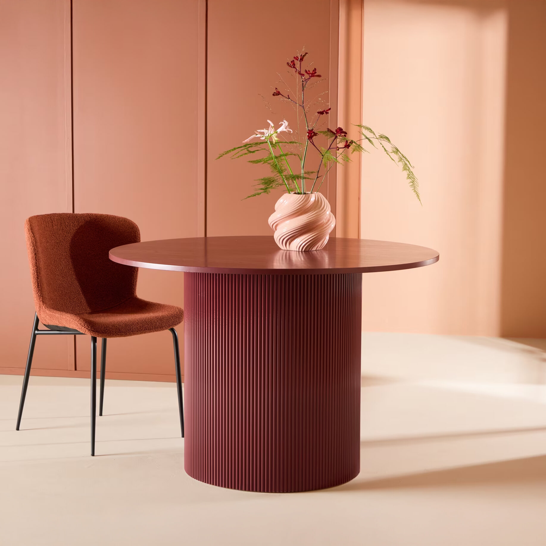 Nohr Ronde Eettafel Mistina 110cm - Burgundy