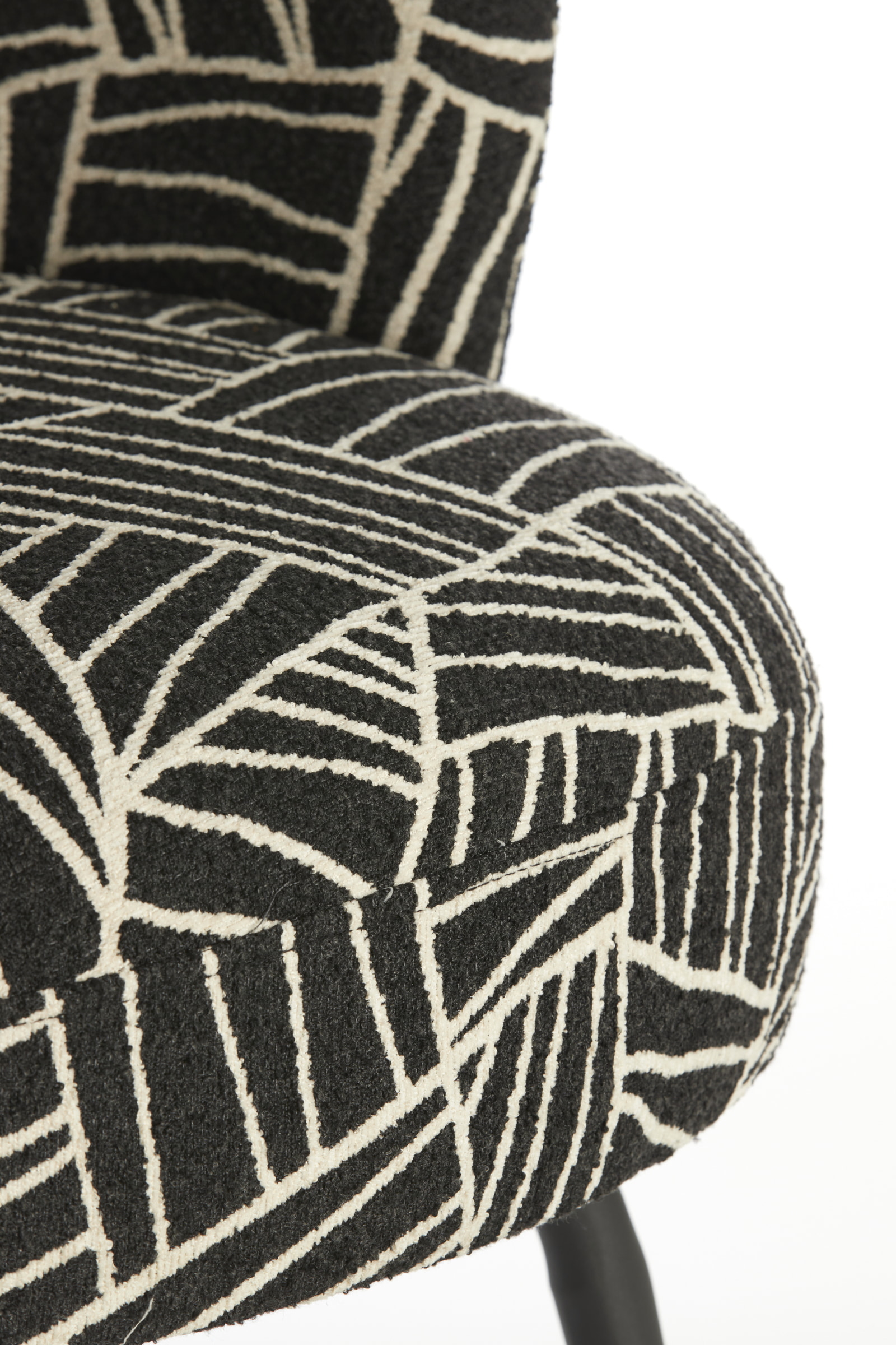 Light & Living Fauteuil 'Dieyda' kleur Zwart/Wit