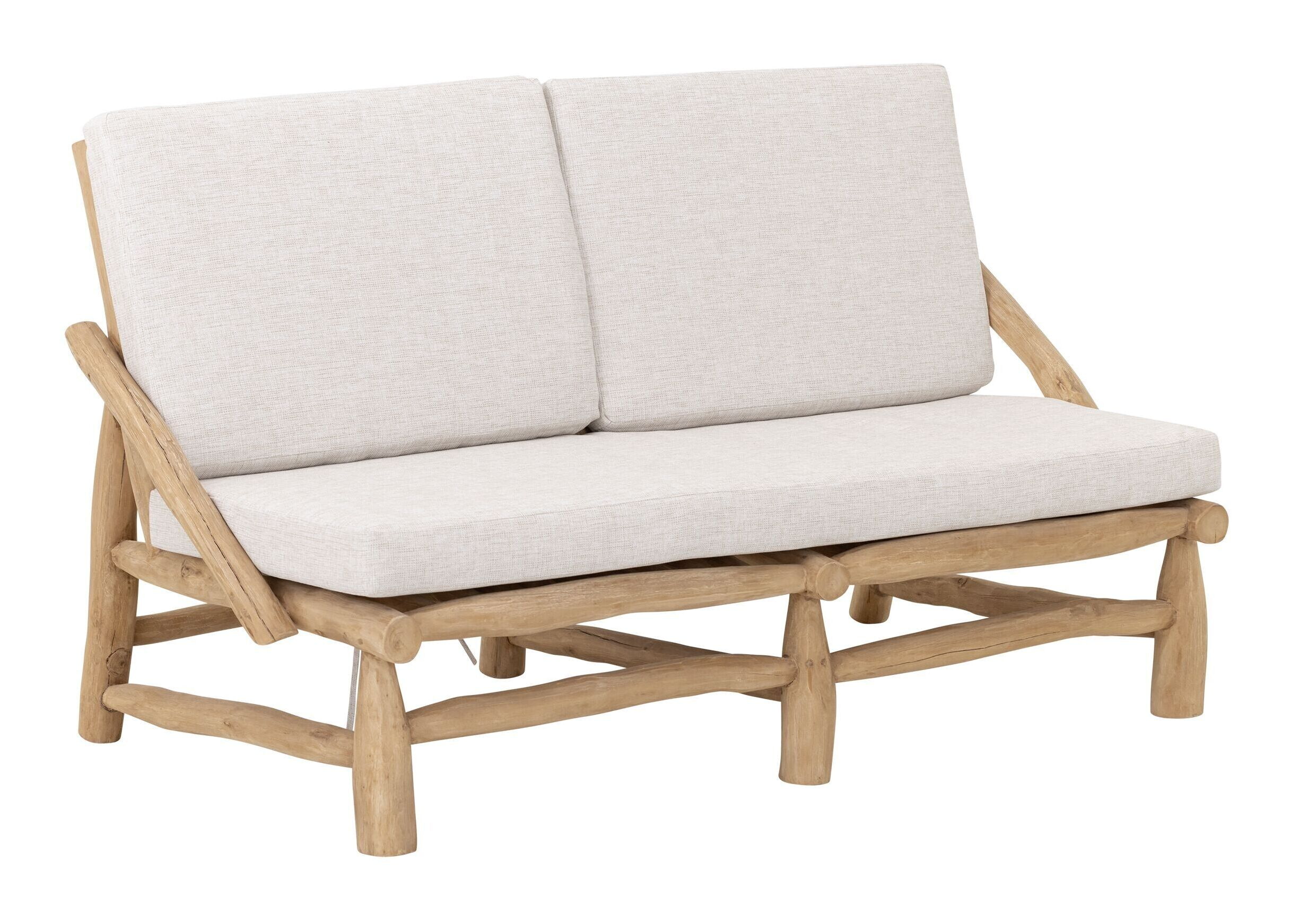 MUST Living Loungebank Blue Marlin Teakhout, 120cm - Beige