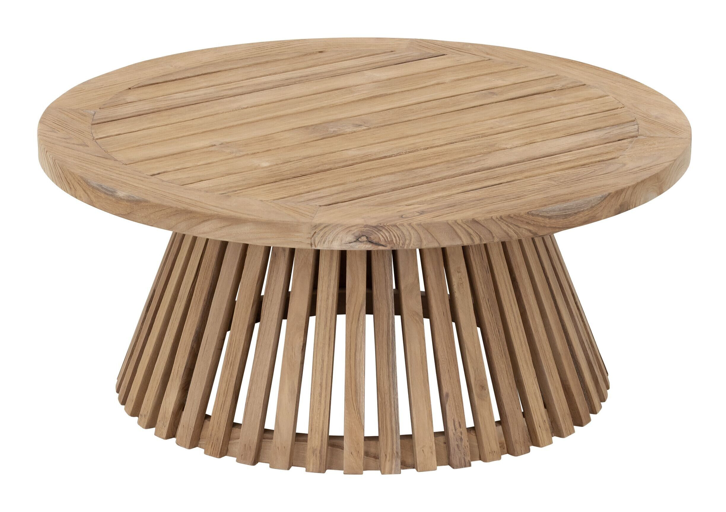 MUST Living Ronde Salontafel Lily Teakhout, Ø75cm - NATUREL