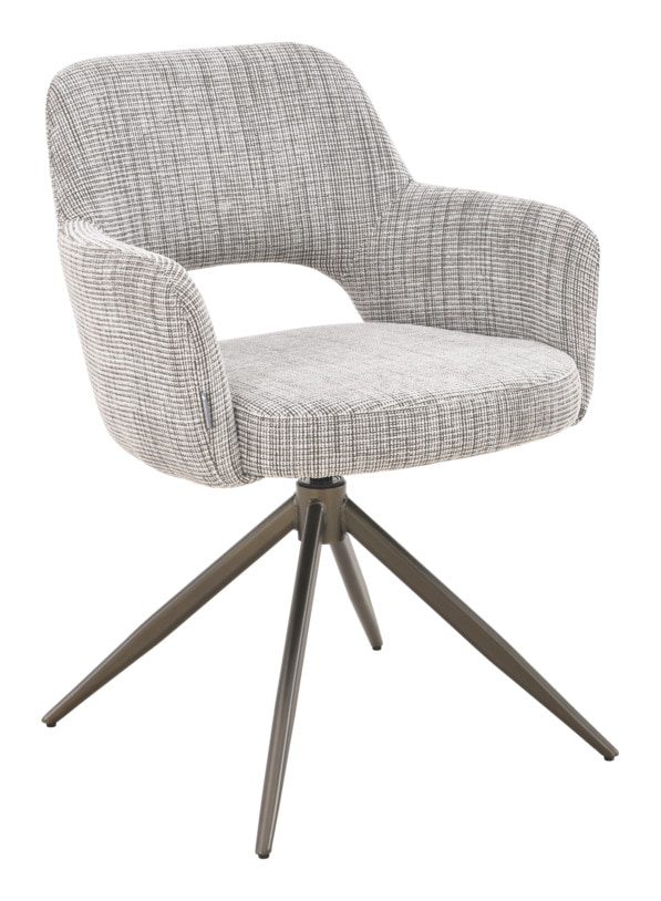 MUST Living Draaibare Eetkamerstoel DiCaprio Donna-stof - Beige