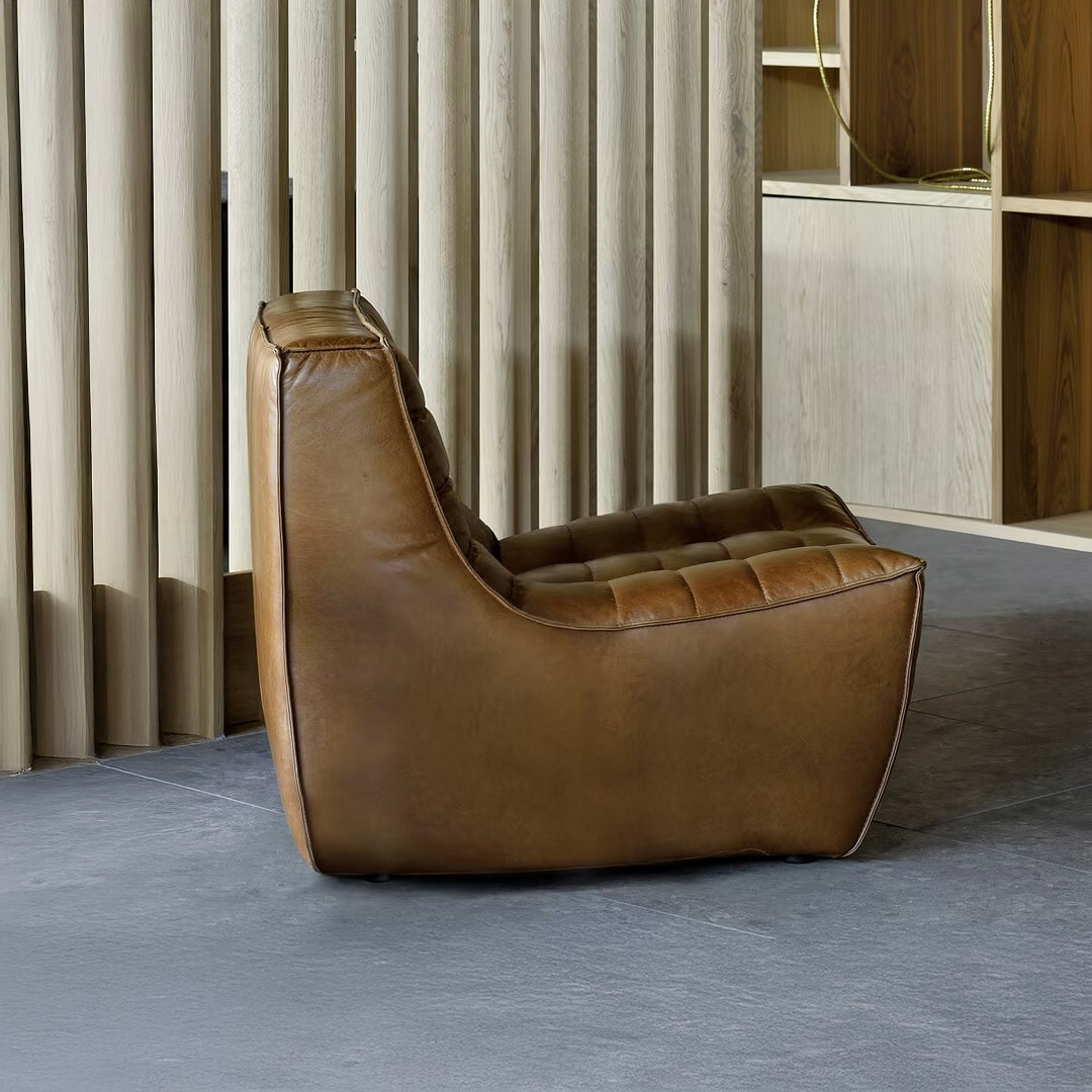 Ethnicraft Modulaire Bank N701 Leder, 1-zits - Old Saddle