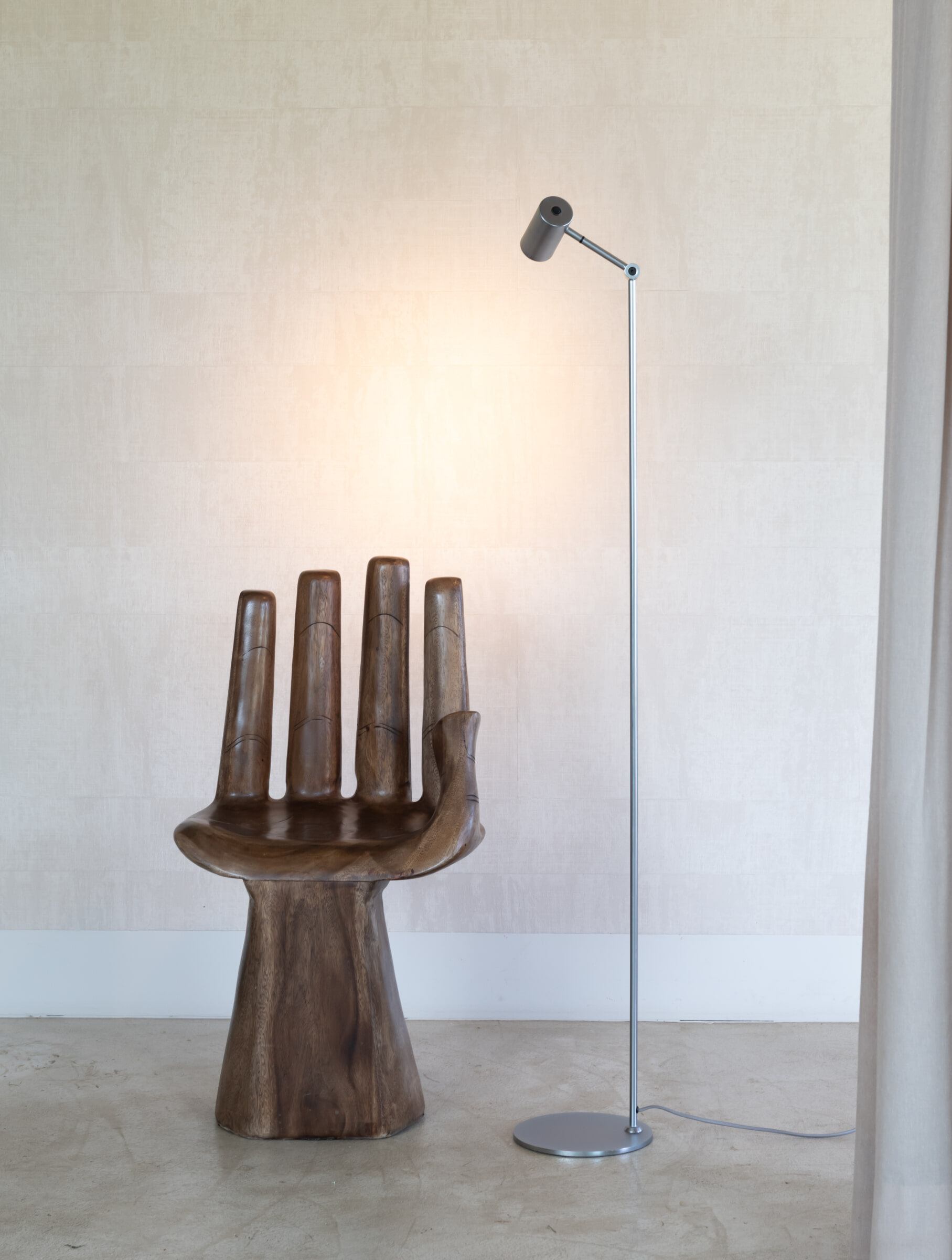 its about RoMi Vloerlamp 'Montreux' 150cm, kleur Nikkel