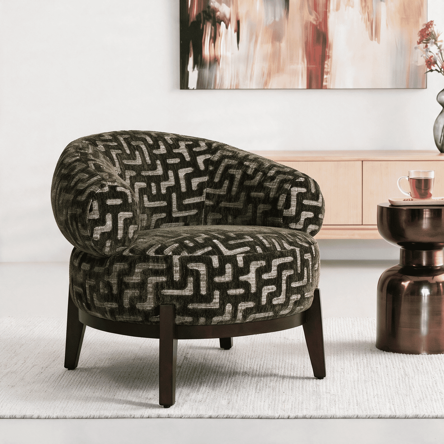 Richmond Fauteuil Montana Labyrinth - Moss