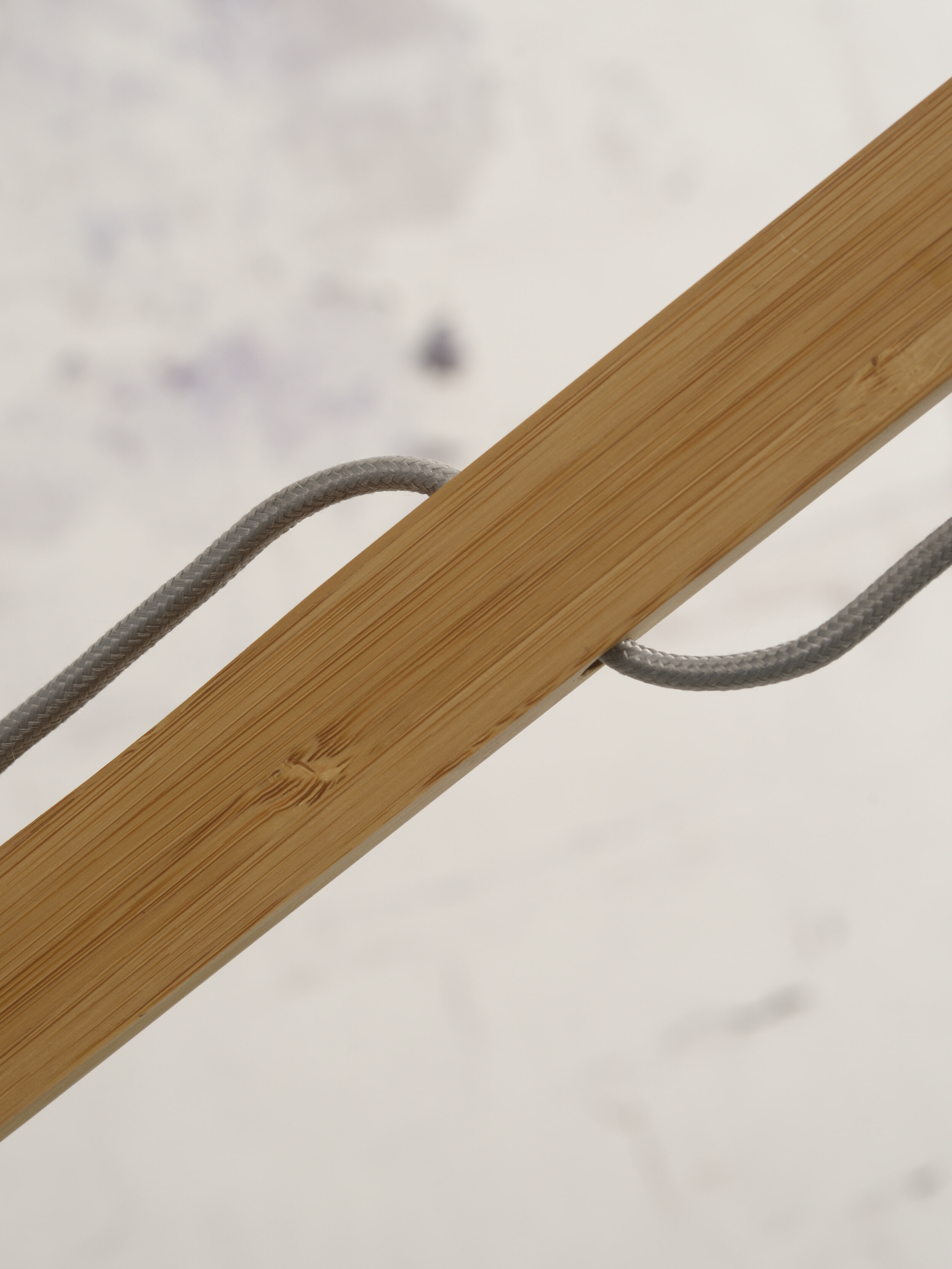 GOOD&MOJO Vloerlamp 'Montblanc' Bamboe en Eco linnen, 207cm, kleur Beige