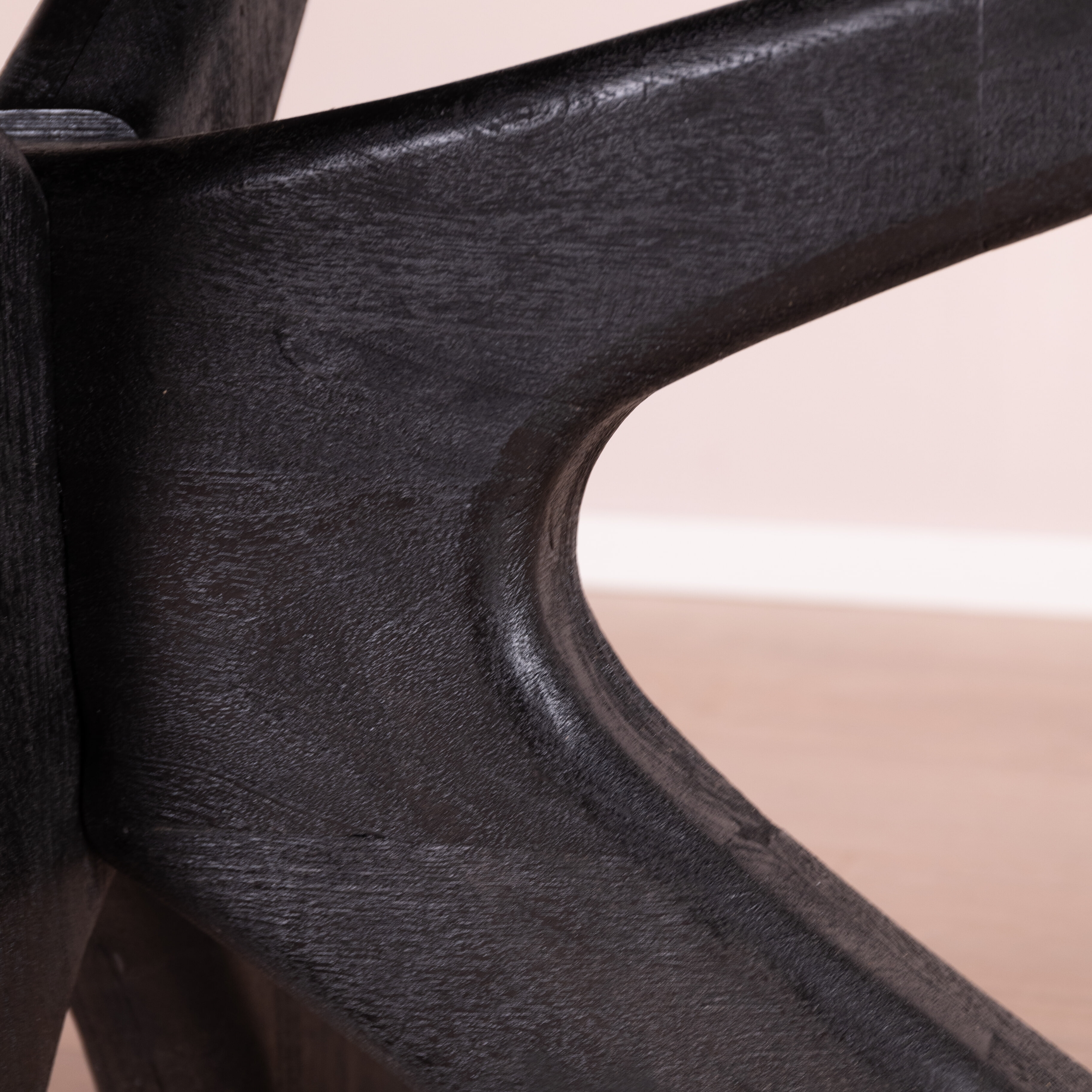 Sohome Deens Ovale Eettafel 'Mabel' Mangohout, 250 x 105cm, kleur Zwart
