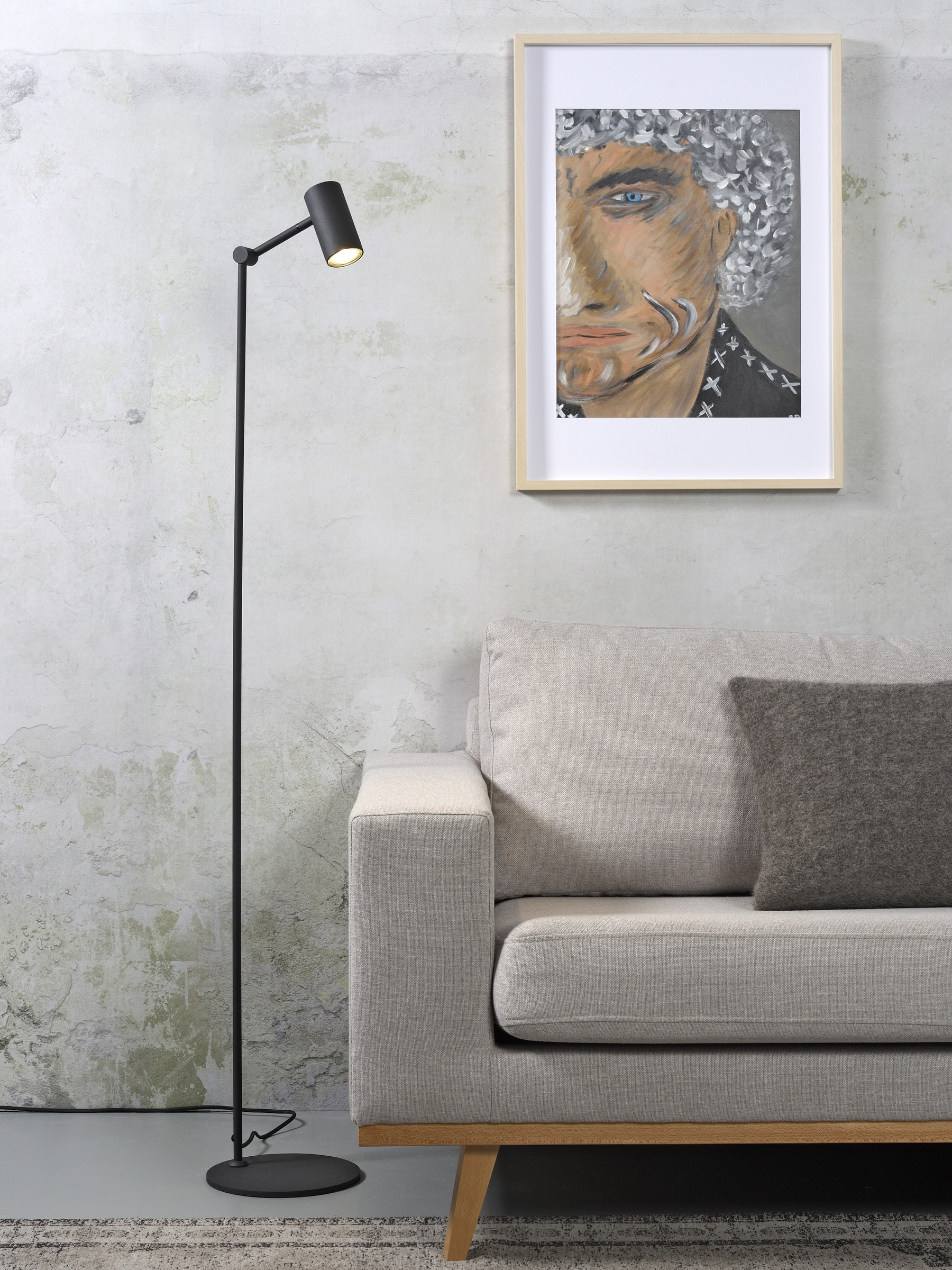 its about RoMi Vloerlamp 'Montreux' 150cm, kleur Zwart
