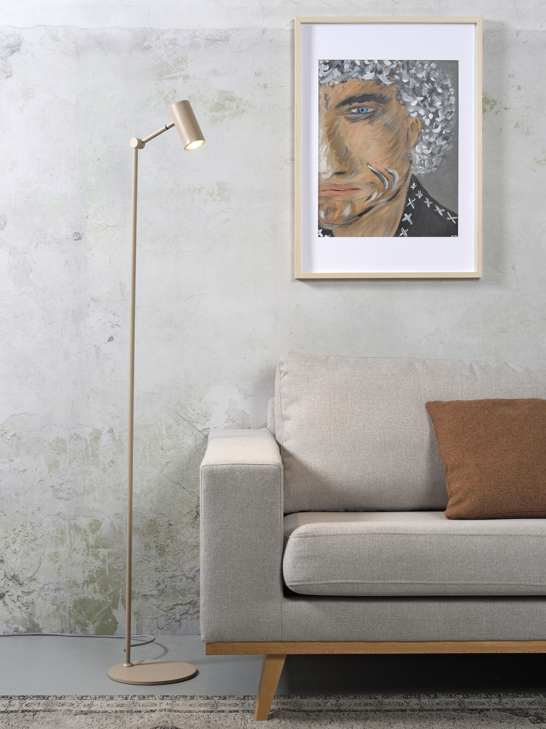 its about RoMi Vloerlamp 'Montreux' 150cm, kleur Zand