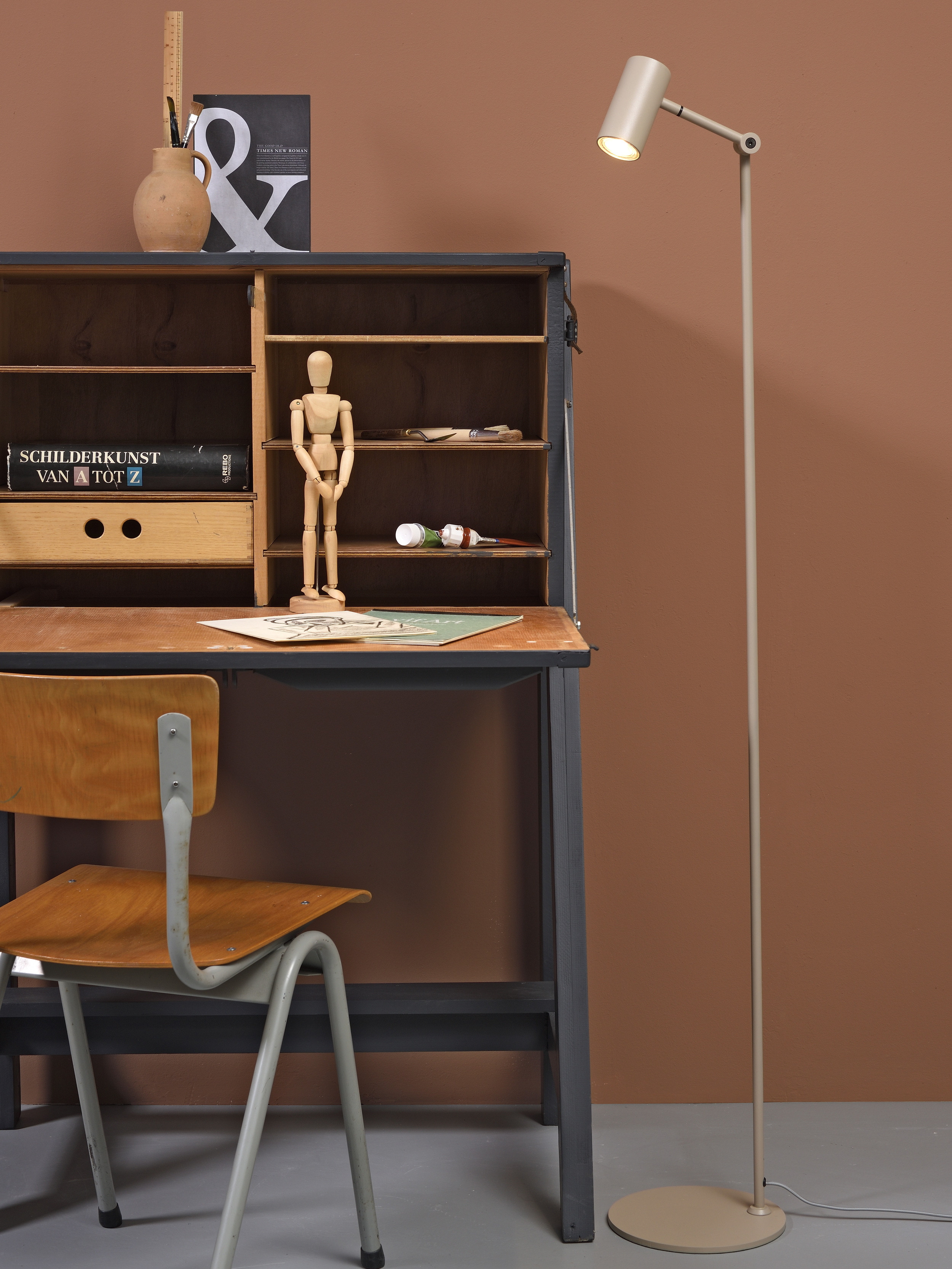 its about RoMi Vloerlamp 'Montreux' 150cm, kleur Zand