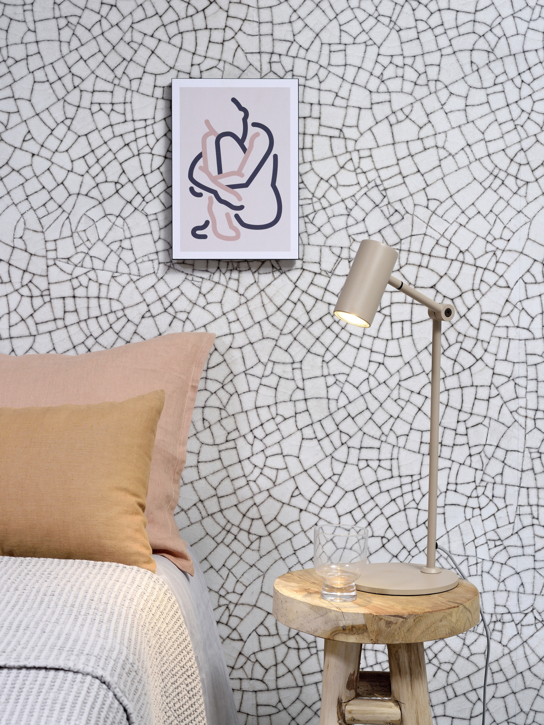 its about RoMi Tafellamp 'Montreux' 56cm, kleur Zand
