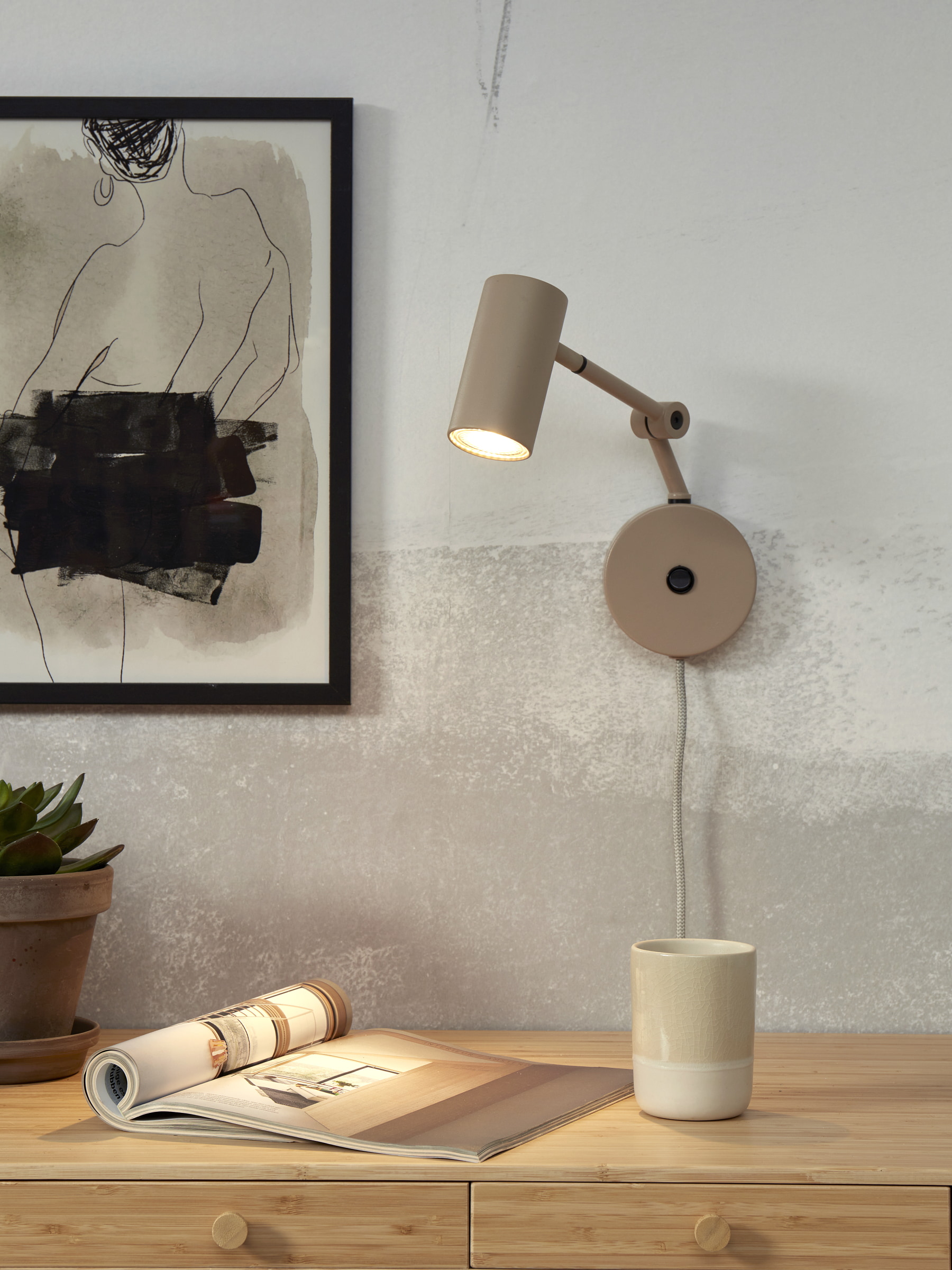 its about RoMi Wandlamp 'Montreux' kleur Zand