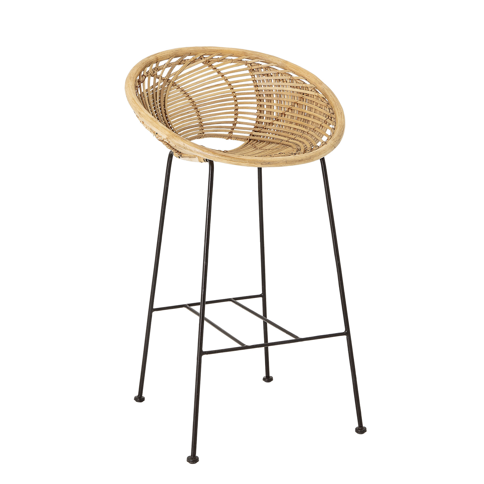 Bloomingville Barkruk Yonne Rotan (zithoogte 72cm) - Naturel