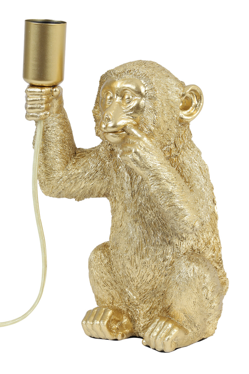 Light & Living Tafellamp 'Monkey' 34cm, kleur Goud