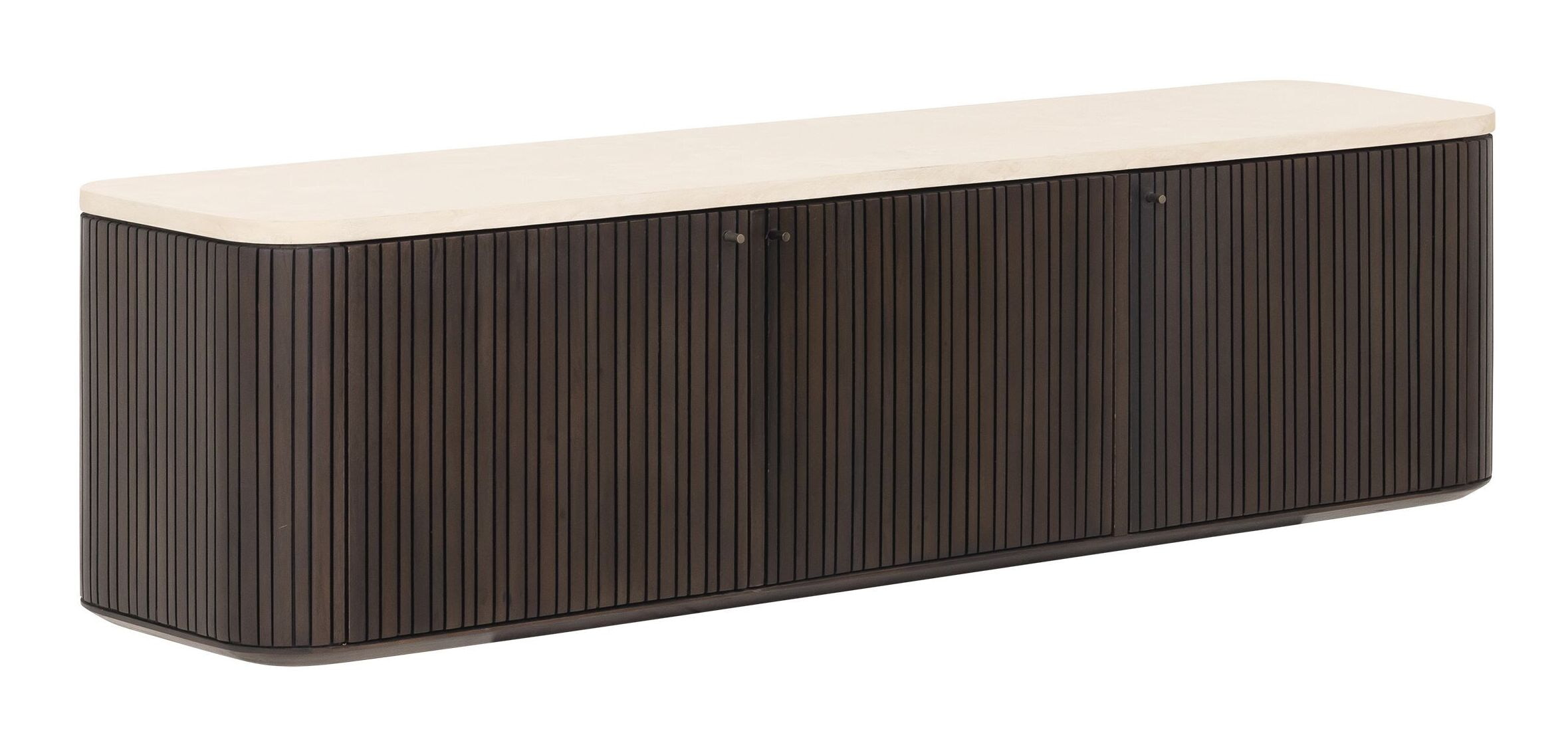 DTP Home Zwevend TV-meubel Maroon Mahoniehout en mortex, 140cm - Bruin