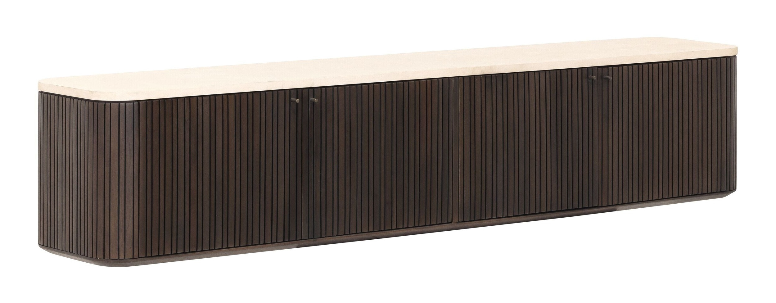 DTP Home Zwevend TV-meubel Maroon Mahoniehout en mortex, 180cm - Donkerbruin