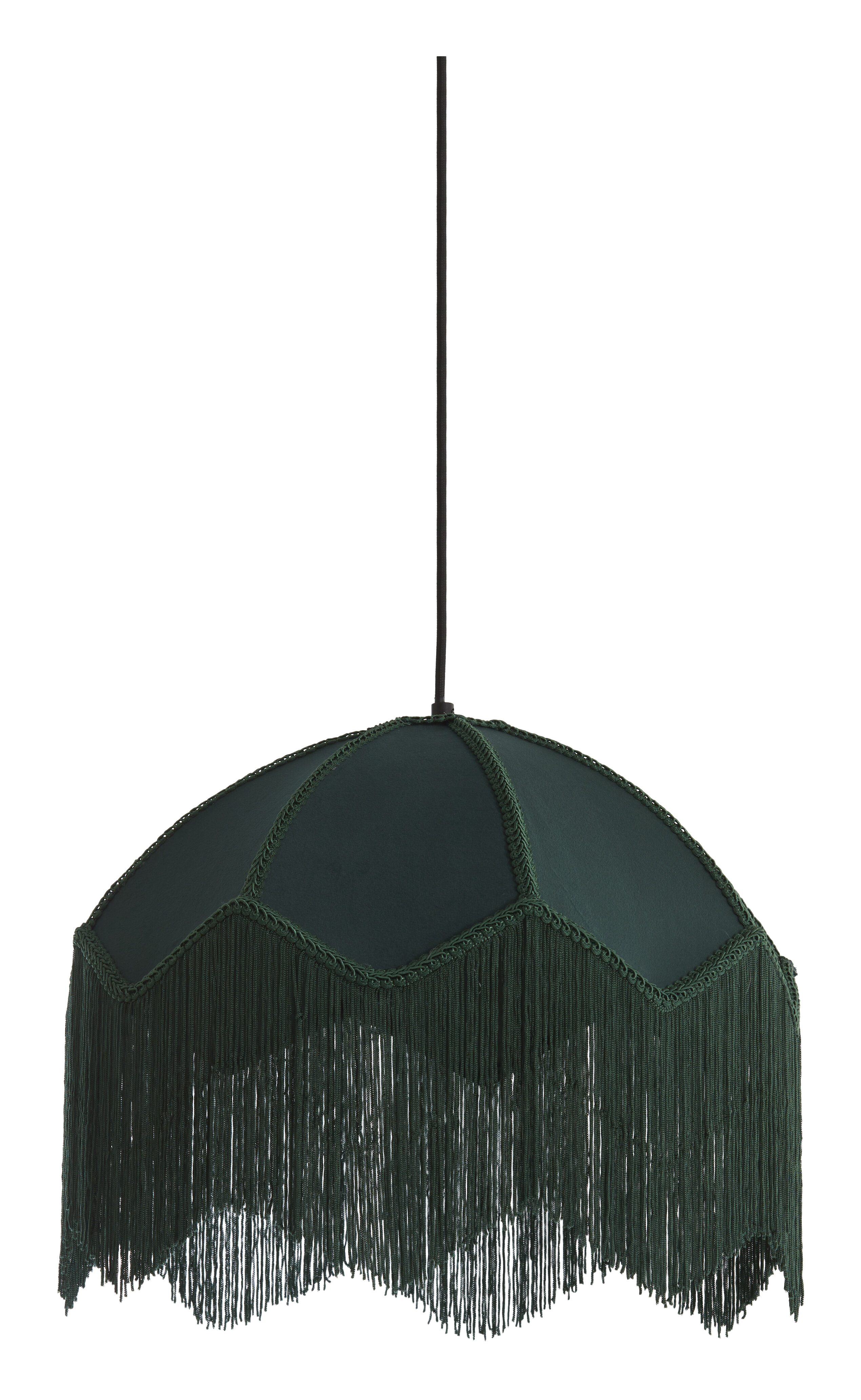 Light & Living Hanglamp Malacia Velvet, 40cm - Groen