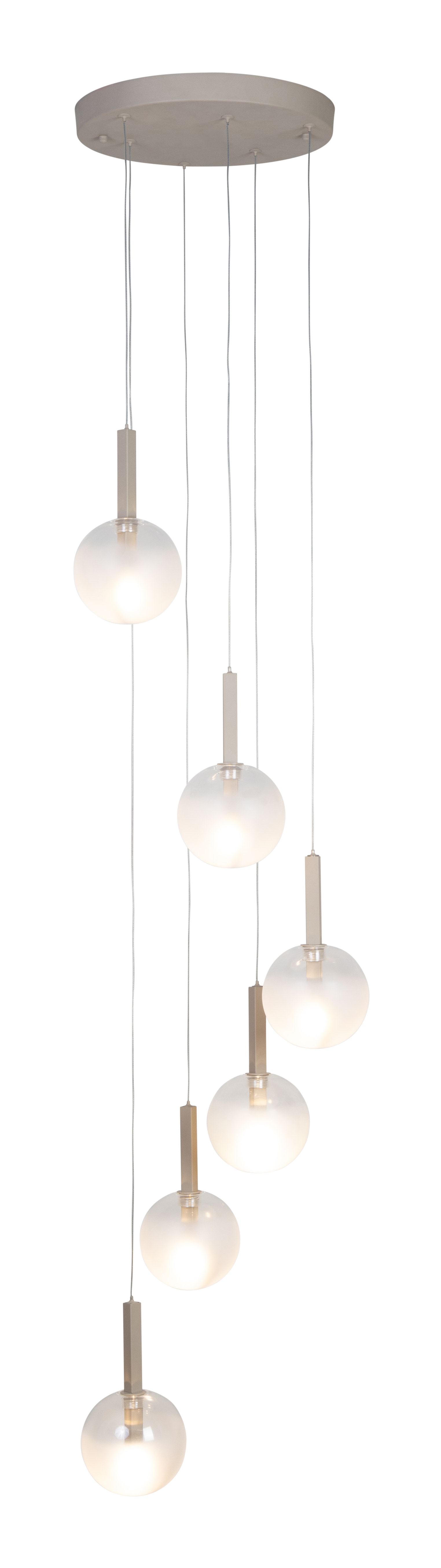 its about RoMi Hanglamp Murano 6-lamps, Glas - Zand