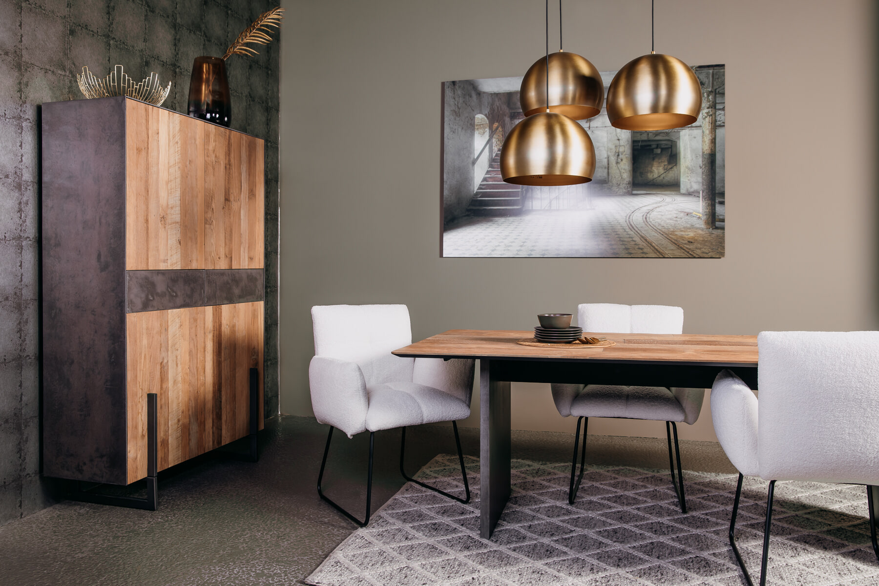 Tower Living Opbergkast 'Ora' Gerecycled teak, 182 cm