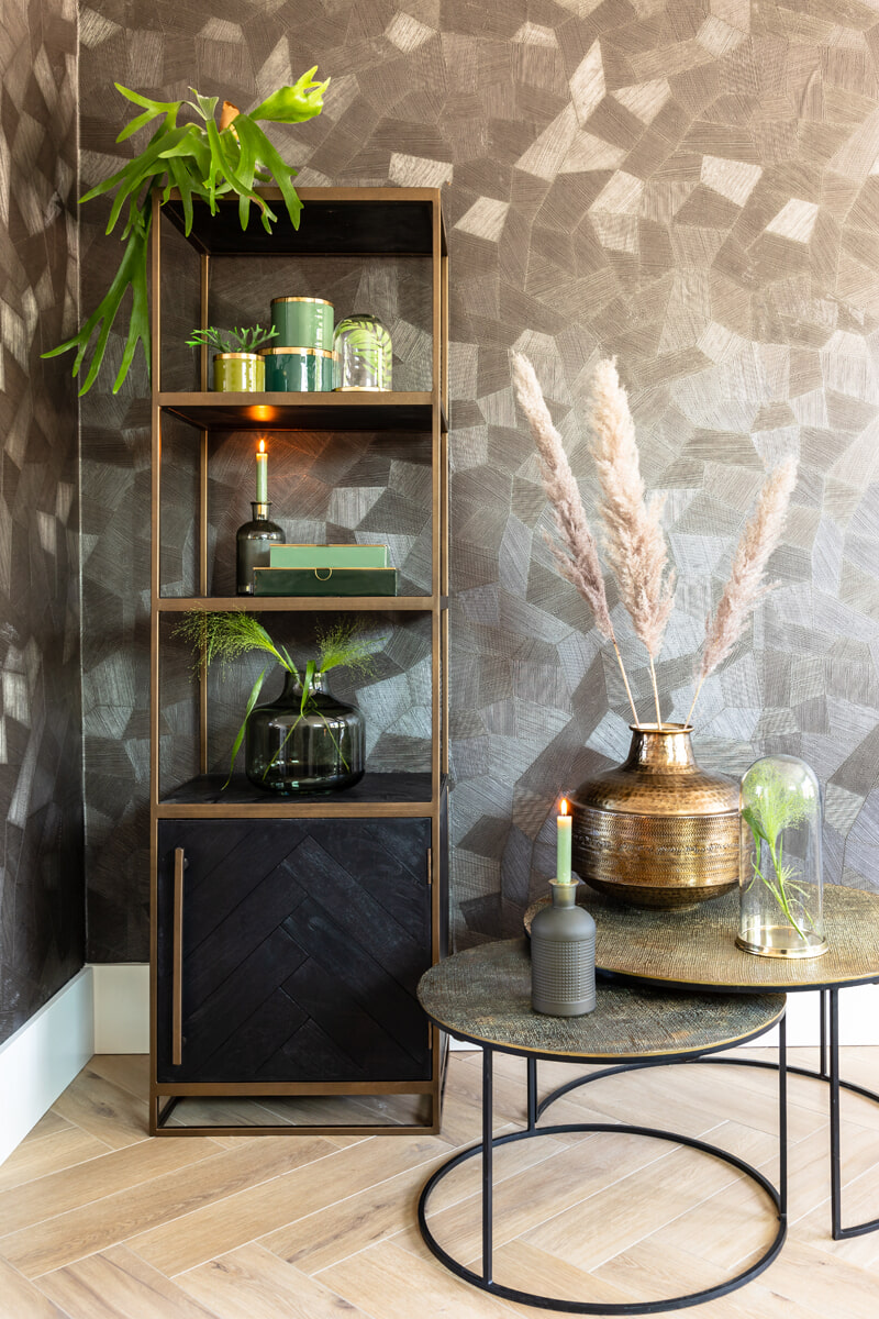 Light & Living Salontafel 'Rengo' Set van 2 stuks, kleur Antiek Brons