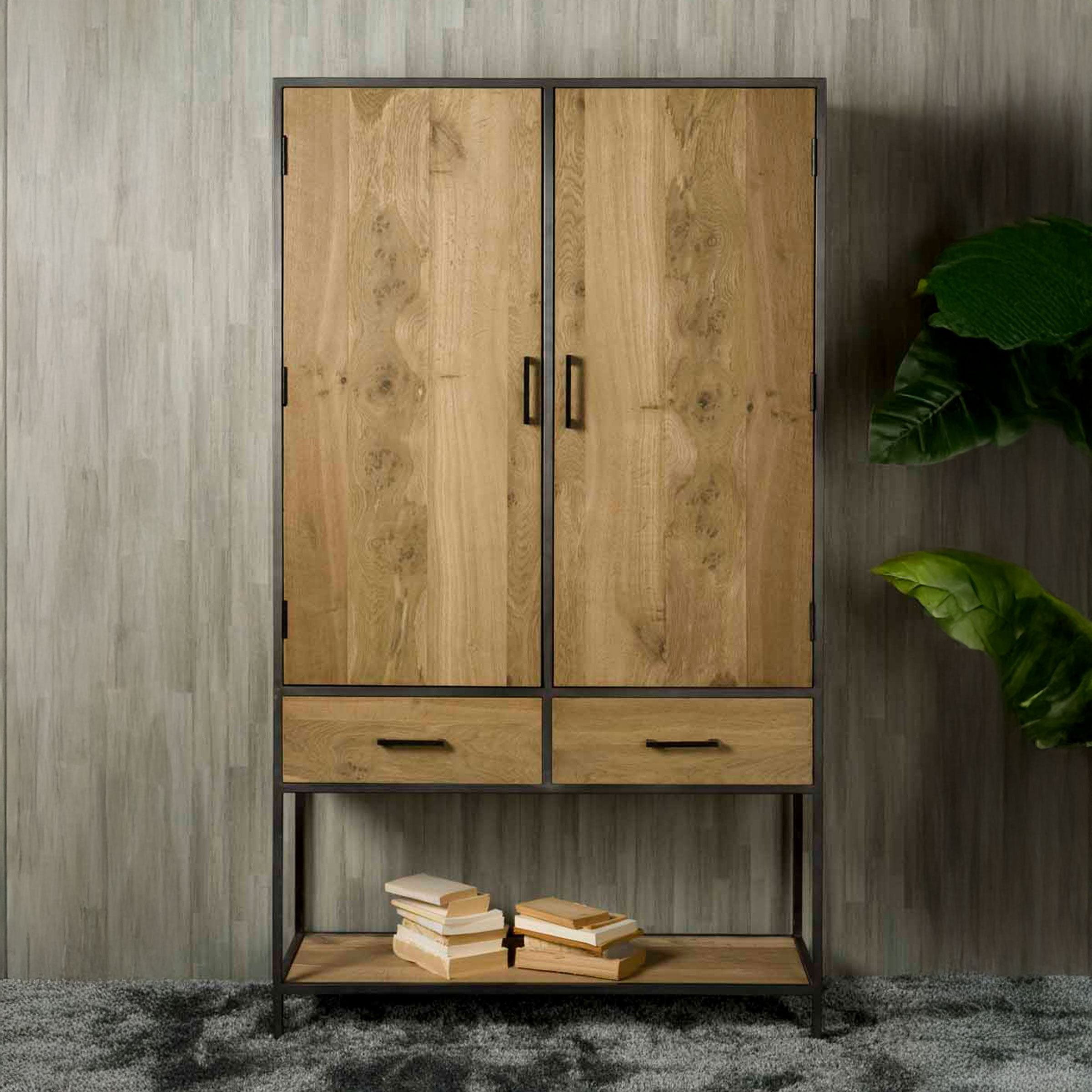 Tower Living Opbergkast Luna Eiken, 200 x 115cm - Bruin