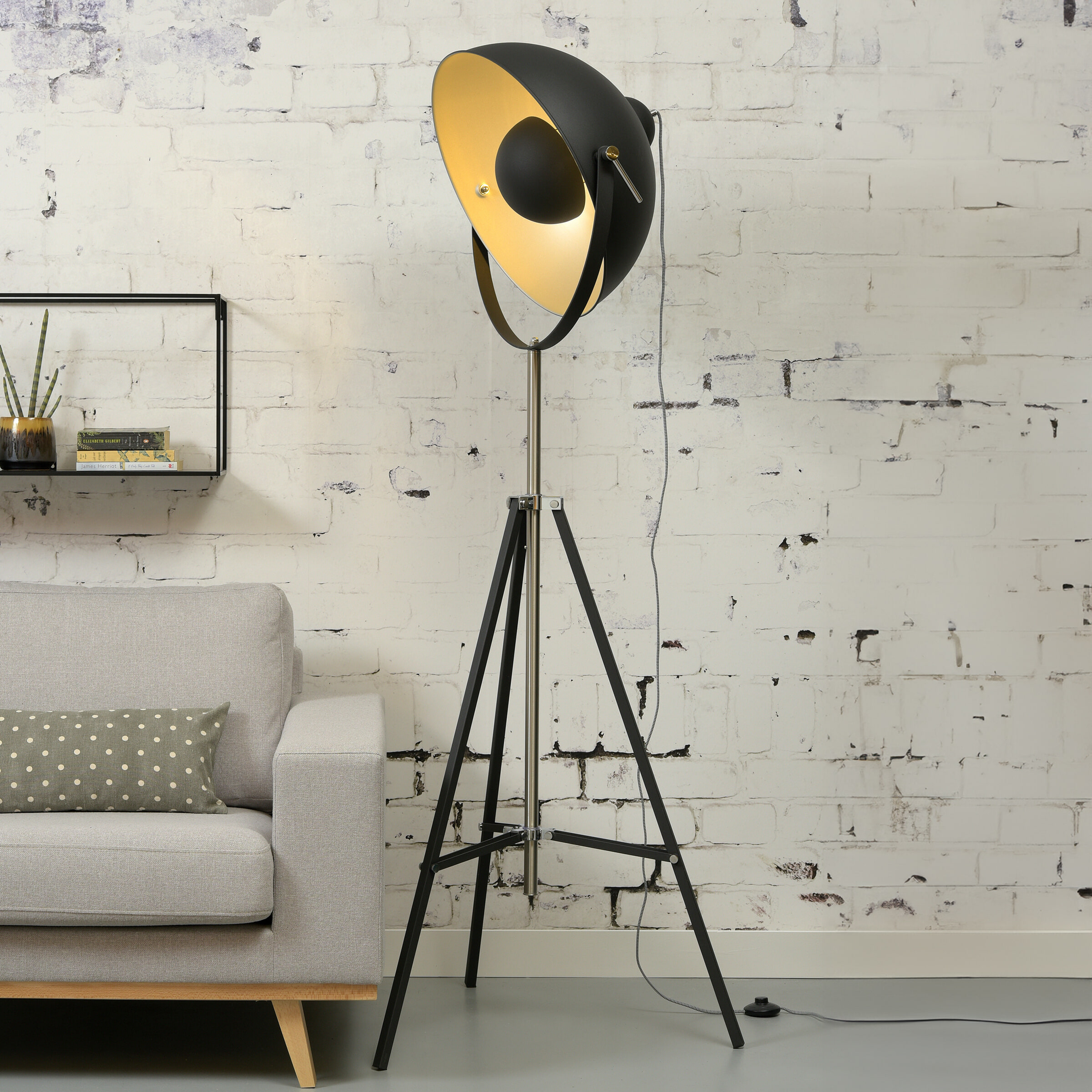 its about RoMi Vloerlamp Hollywood 183cm - Zwart
