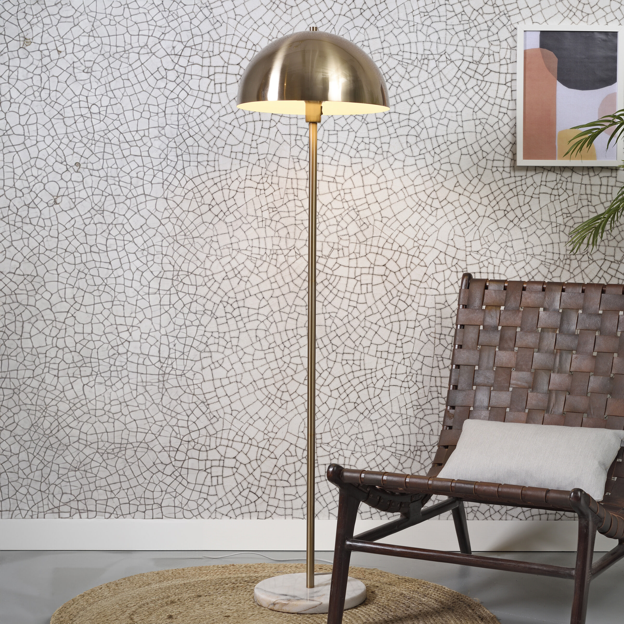 its about RoMi Vloerlamp Toulouse 150cm - Goud