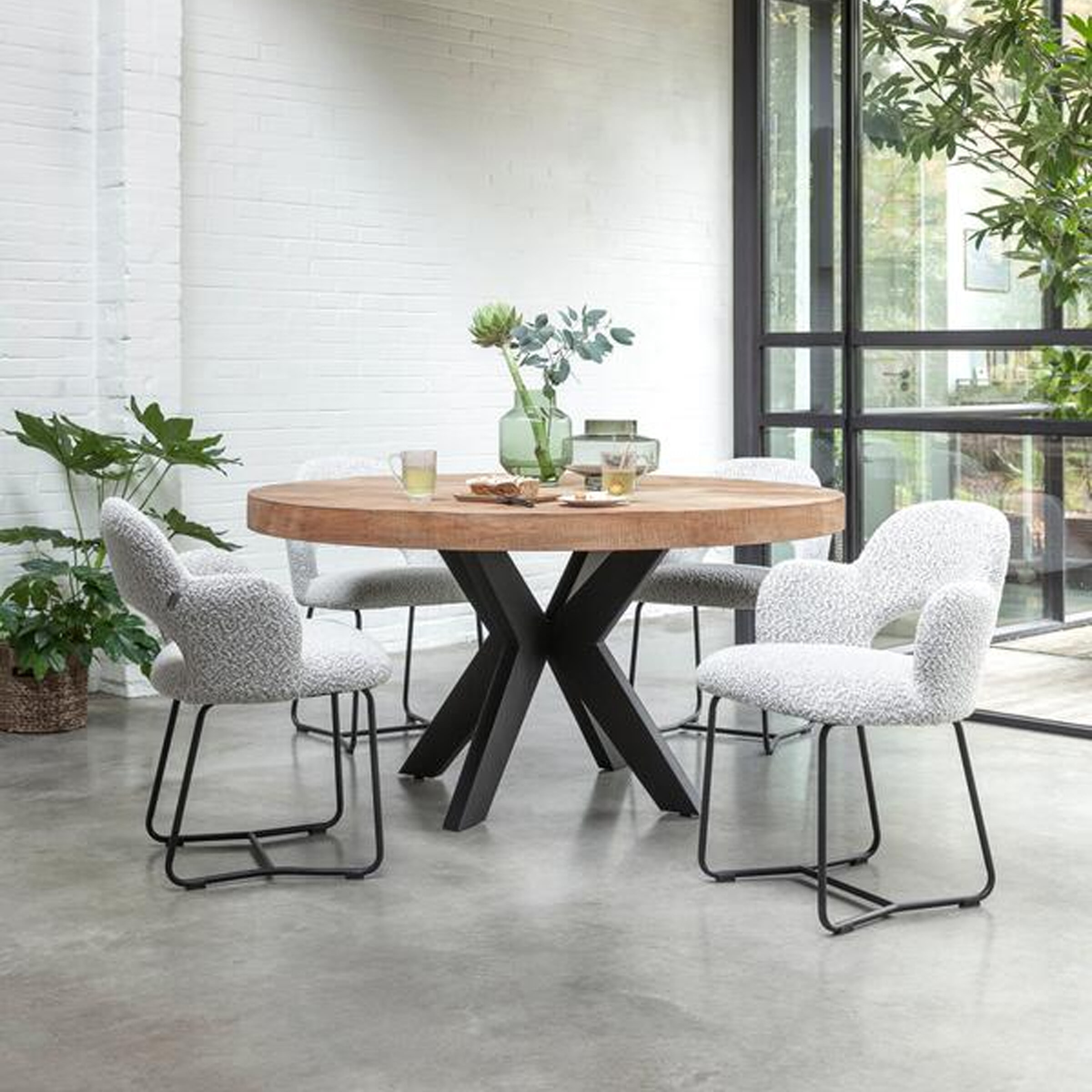 DTP Home Ronde Eettafel 'Darwin' Teakhout, 150cm