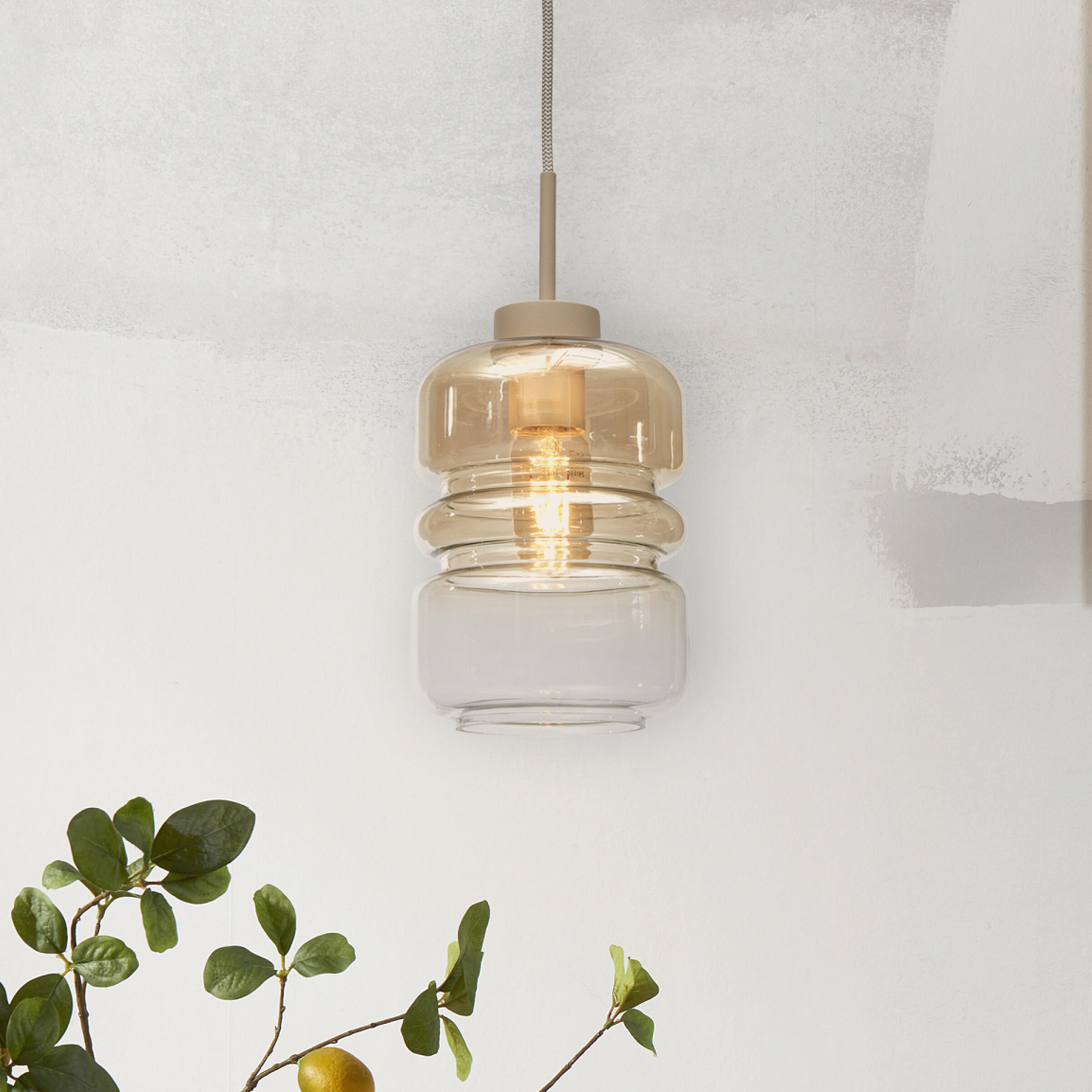 its about RoMi Hanglamp 'Verona' 15cm, kleur Amber