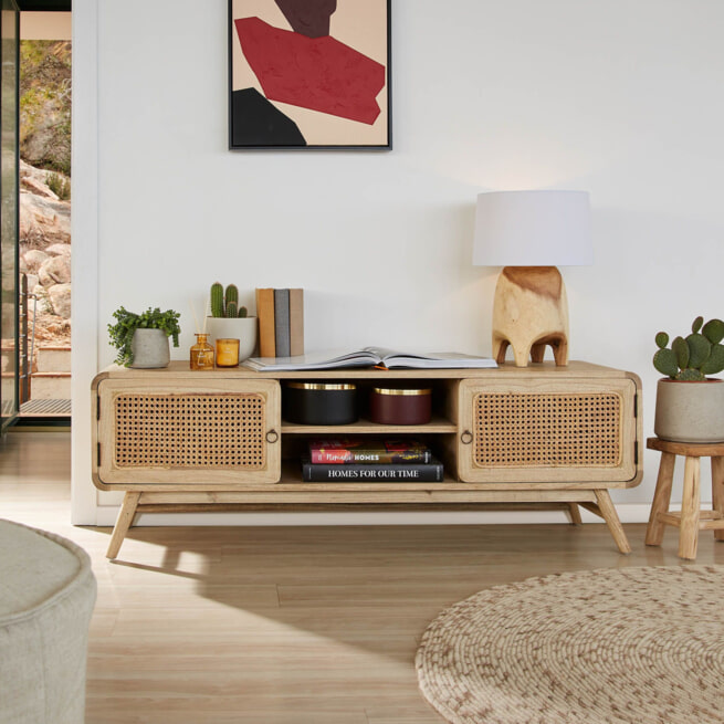 Kave Home TV-meubel 'Nalu' Webbing, 150cm
