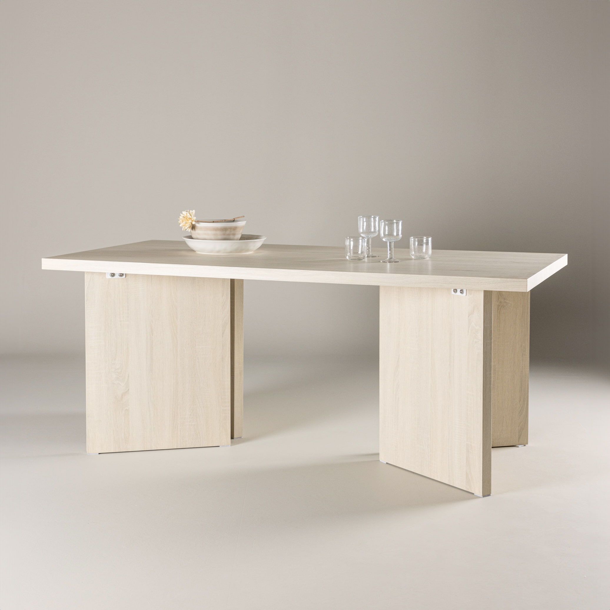 Nohr Eettafel 'Navarro' 180 x 90cm, kleur Whitewash