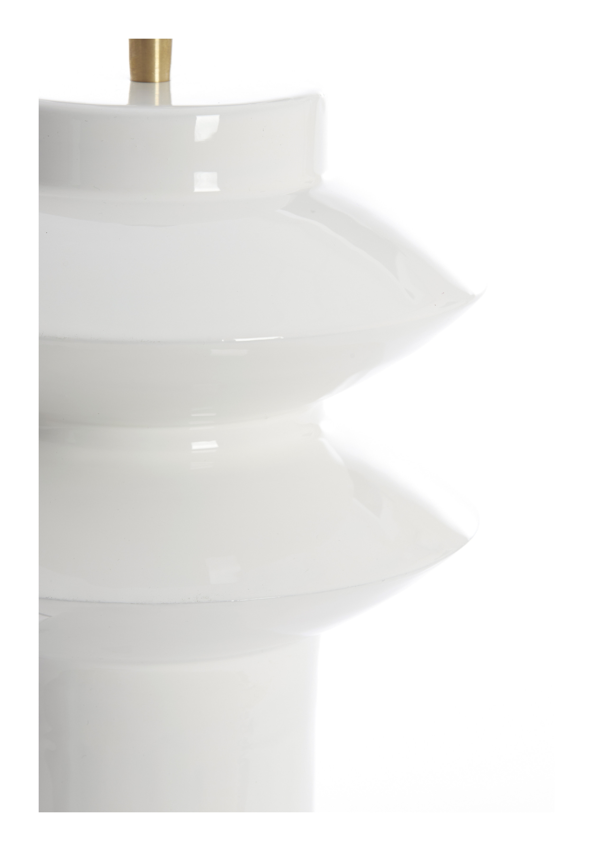 Light & Living Tafellamp 'Petch' 40cm, kleur Wit (excl. kap)