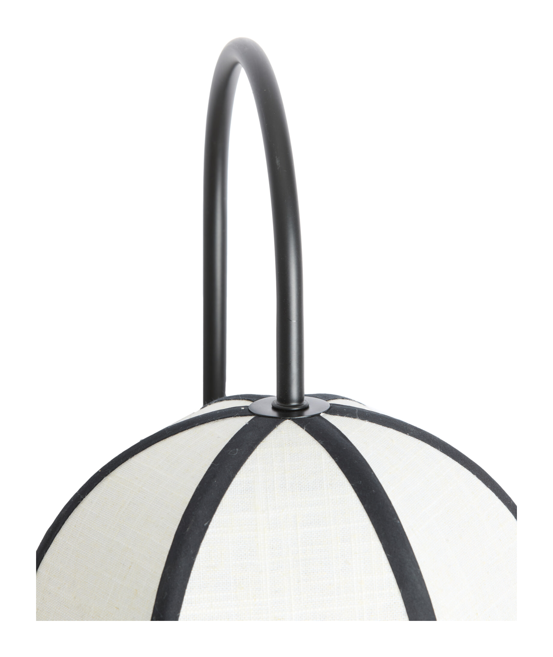Light & Living Wandlamp 'Sulina' Linnen, kleur Wit/Zwart