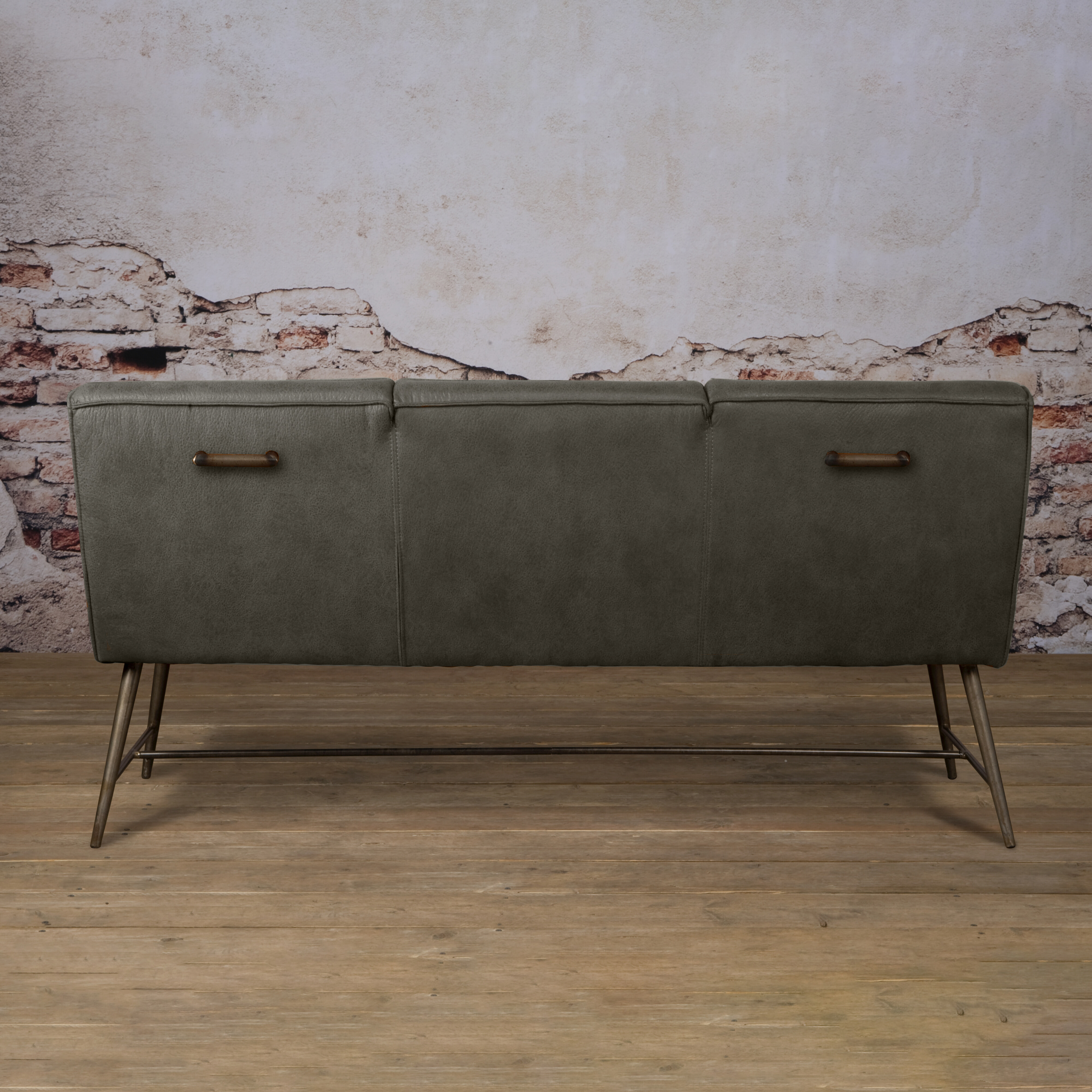 Tower Living Eetkamerbank 'Belmonte' 155cm, kleur grijs