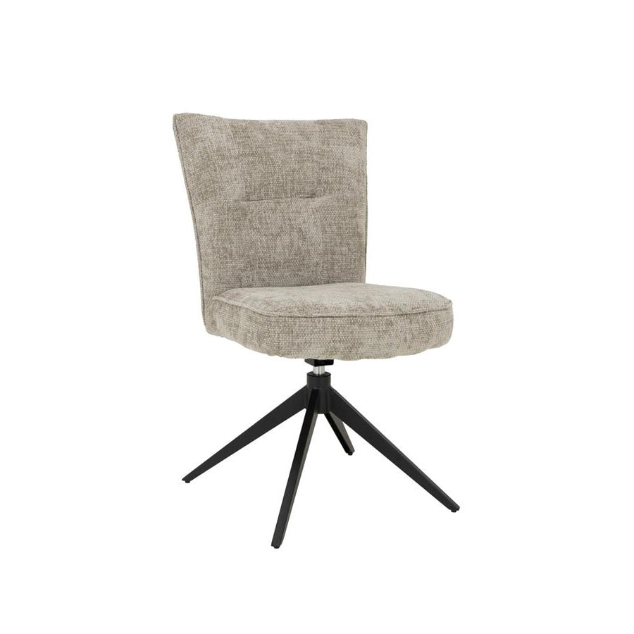Tower Living Draaibare Eetkamerstoel 'Bardi' Geweven stof