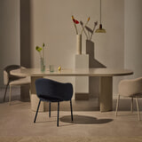 Kave Home Ovale Eettafel 'Nealy' 240 x 100cm, kleur Ecru