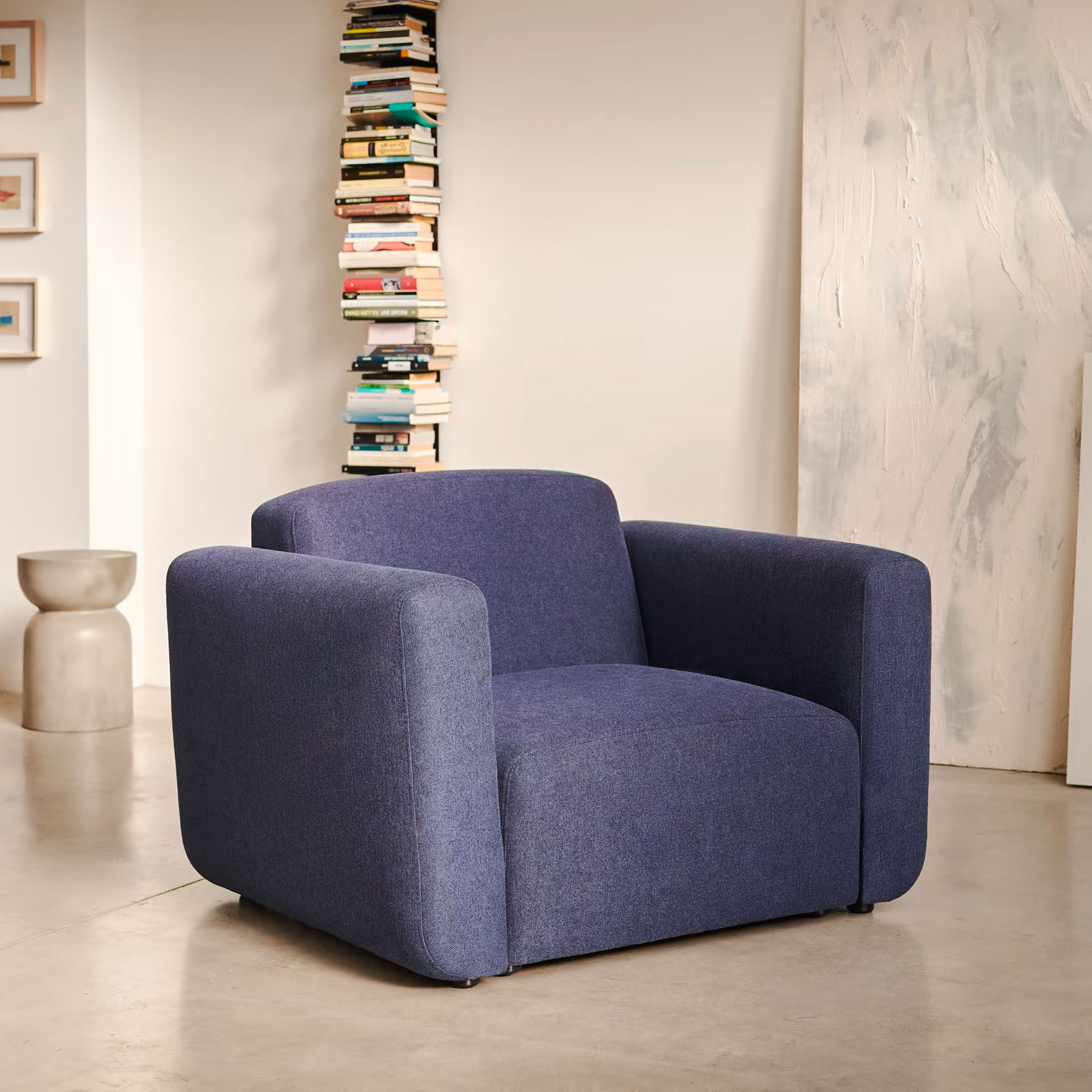 Kave Home Fauteuil Neom - Donkerblauw
