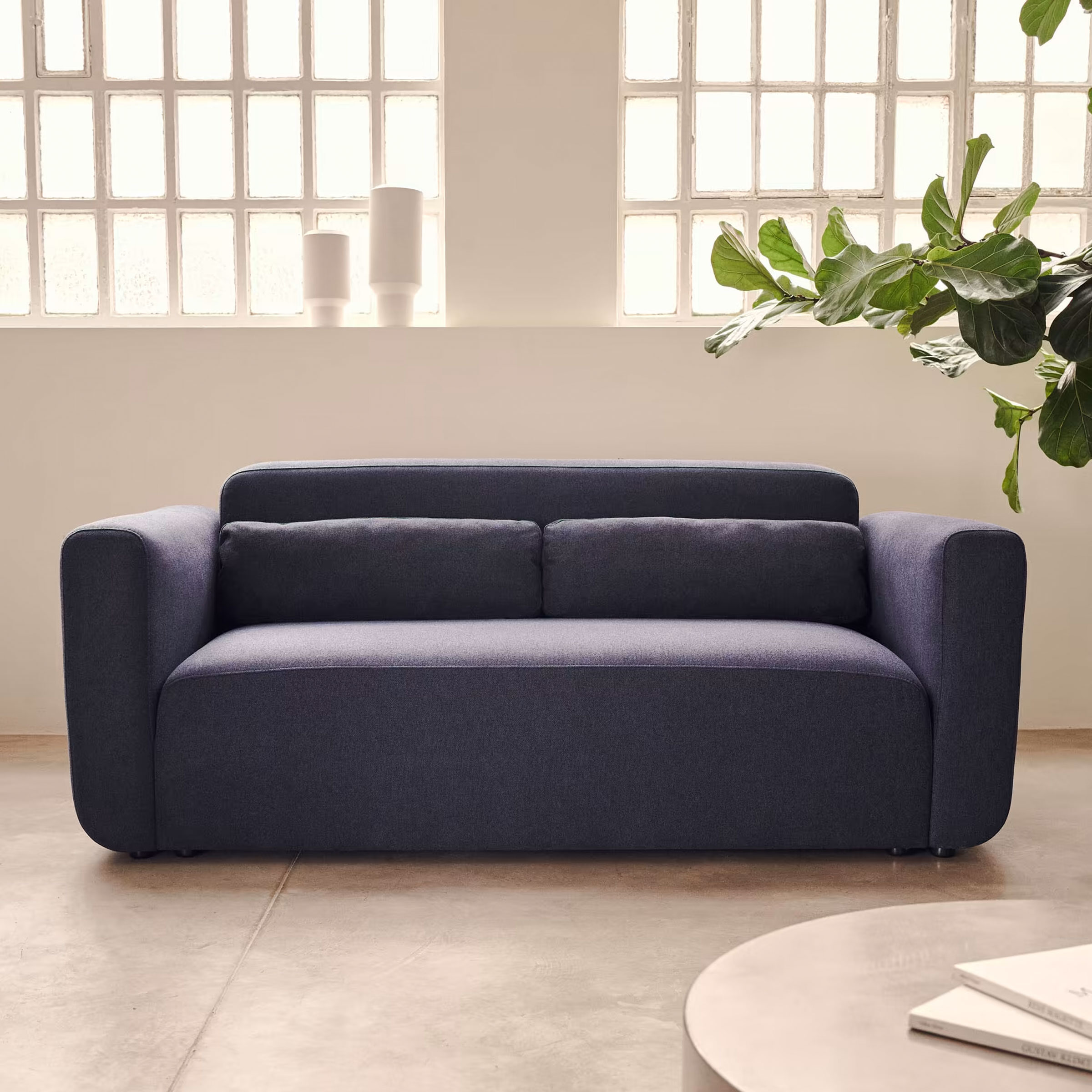 Kave Home 2-zits Bank 'Neom' kleur Donkerblauw