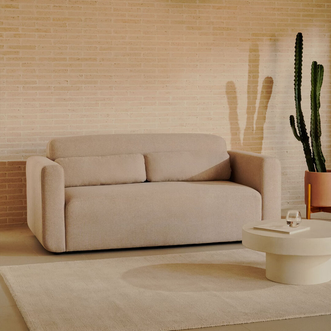 Kave Home 2-zits Bank Neom - Beige