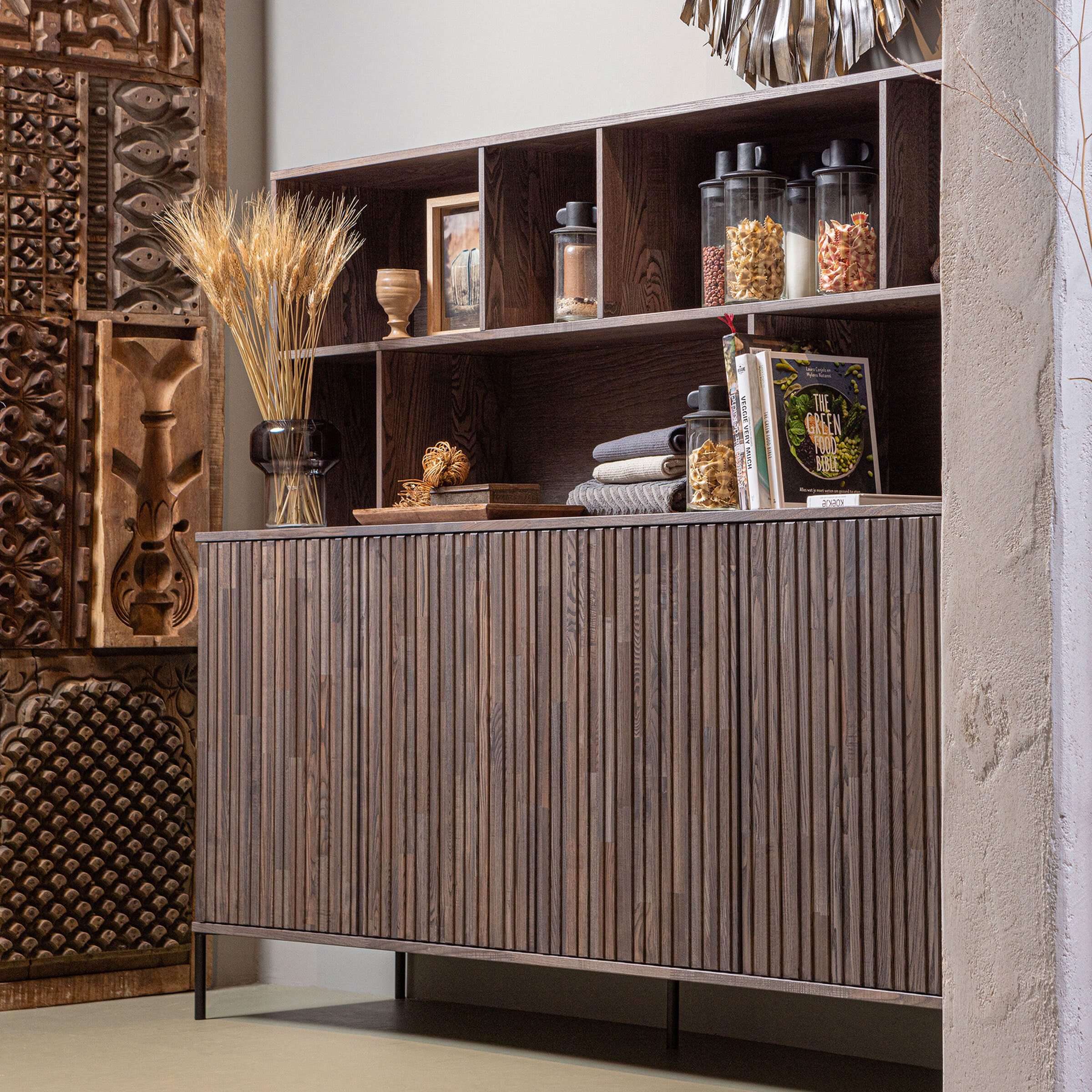 WOOOD Wandkast 'New Gravure' 150 x 200cm