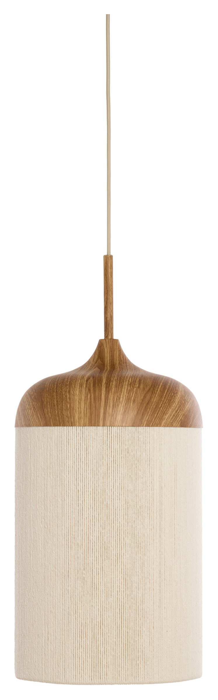 Light & Living Hanglamp 'Dania' Houtlook en touw, 16cm