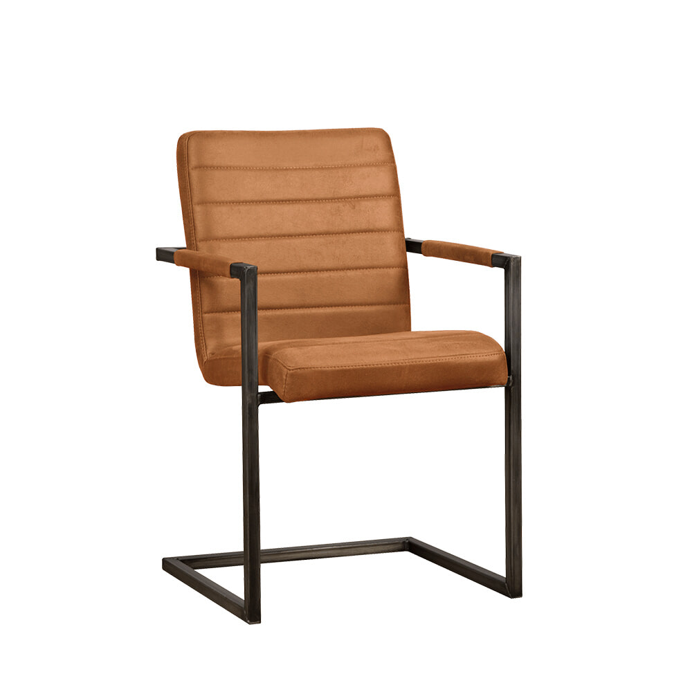 Tower Living Eetkamerstoel 'Rocca', kleur Cognac 