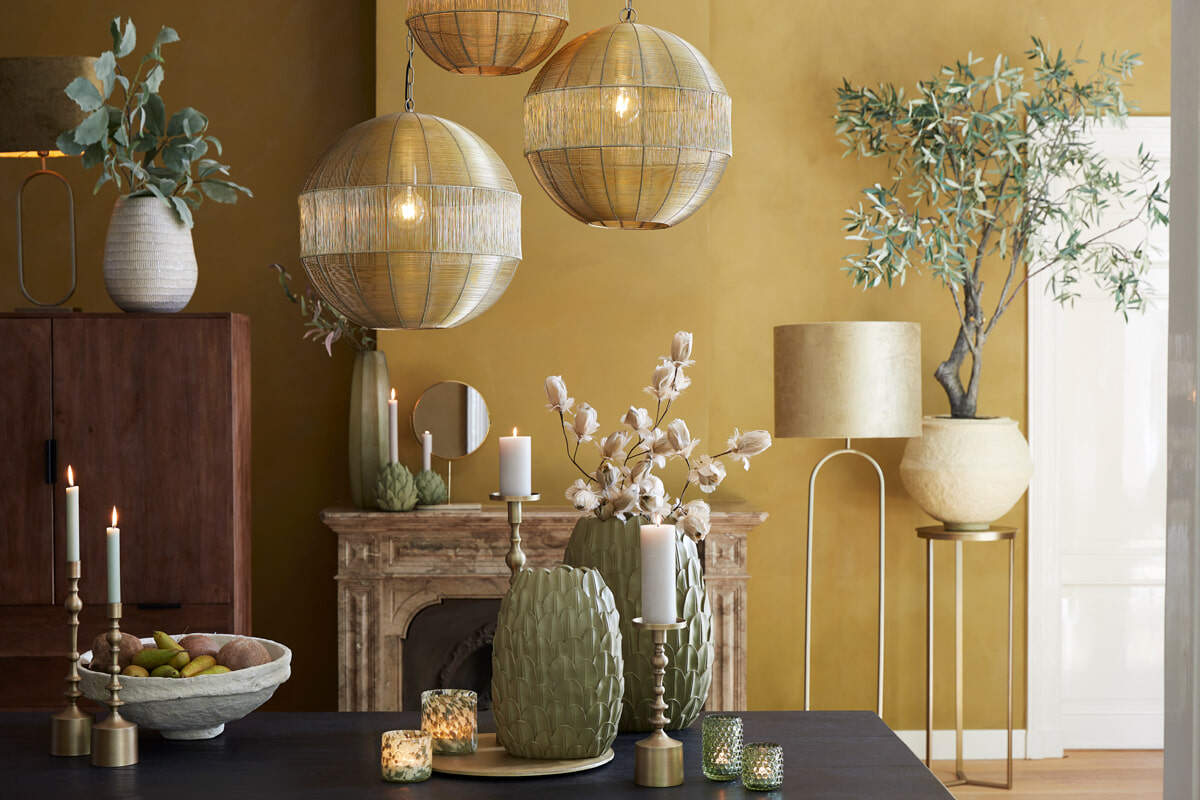 Light & Living Zuil 'Retiro' 81cm hoog, kleur Goud