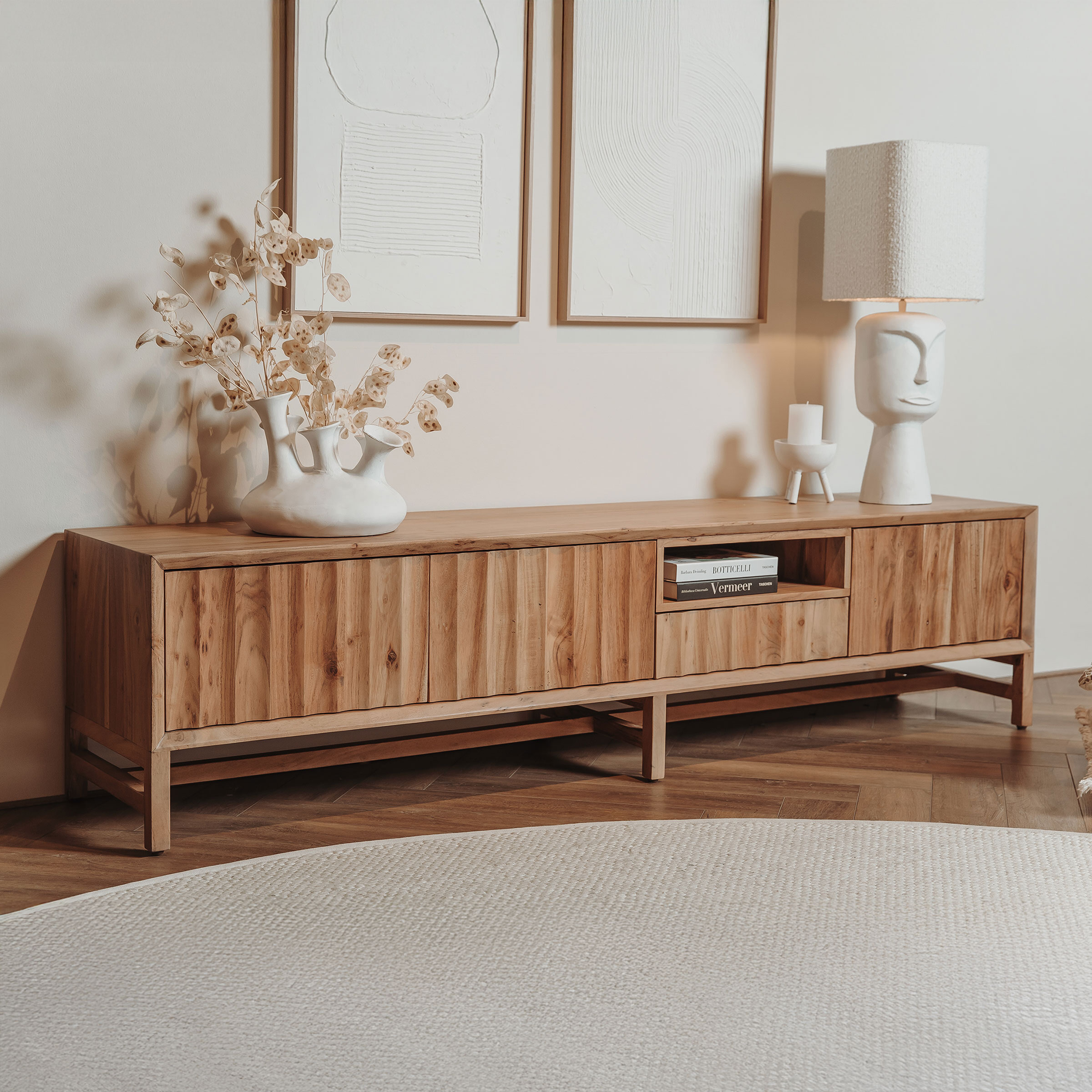 Tower Living TV-meubel 'Crotone' Acaciahout, 185cm