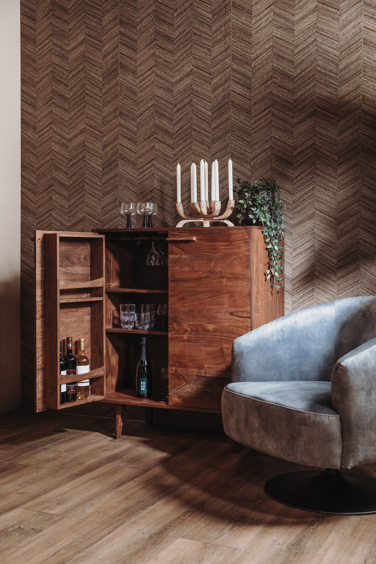 Tower Living Fauteuil 'Barga', kleur grijs