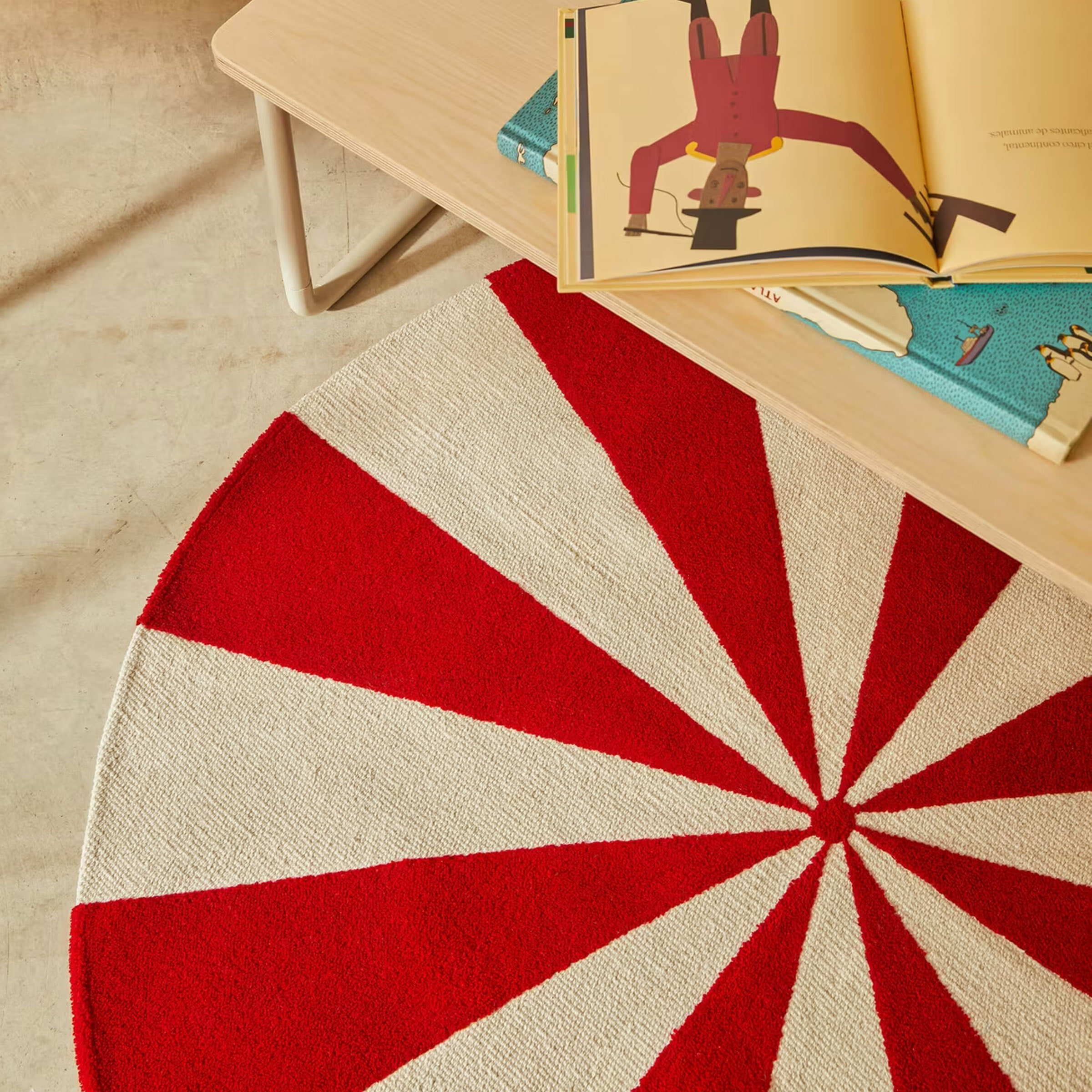 Kave Home Rond Vloerkleed Wirla 100cm - Rood