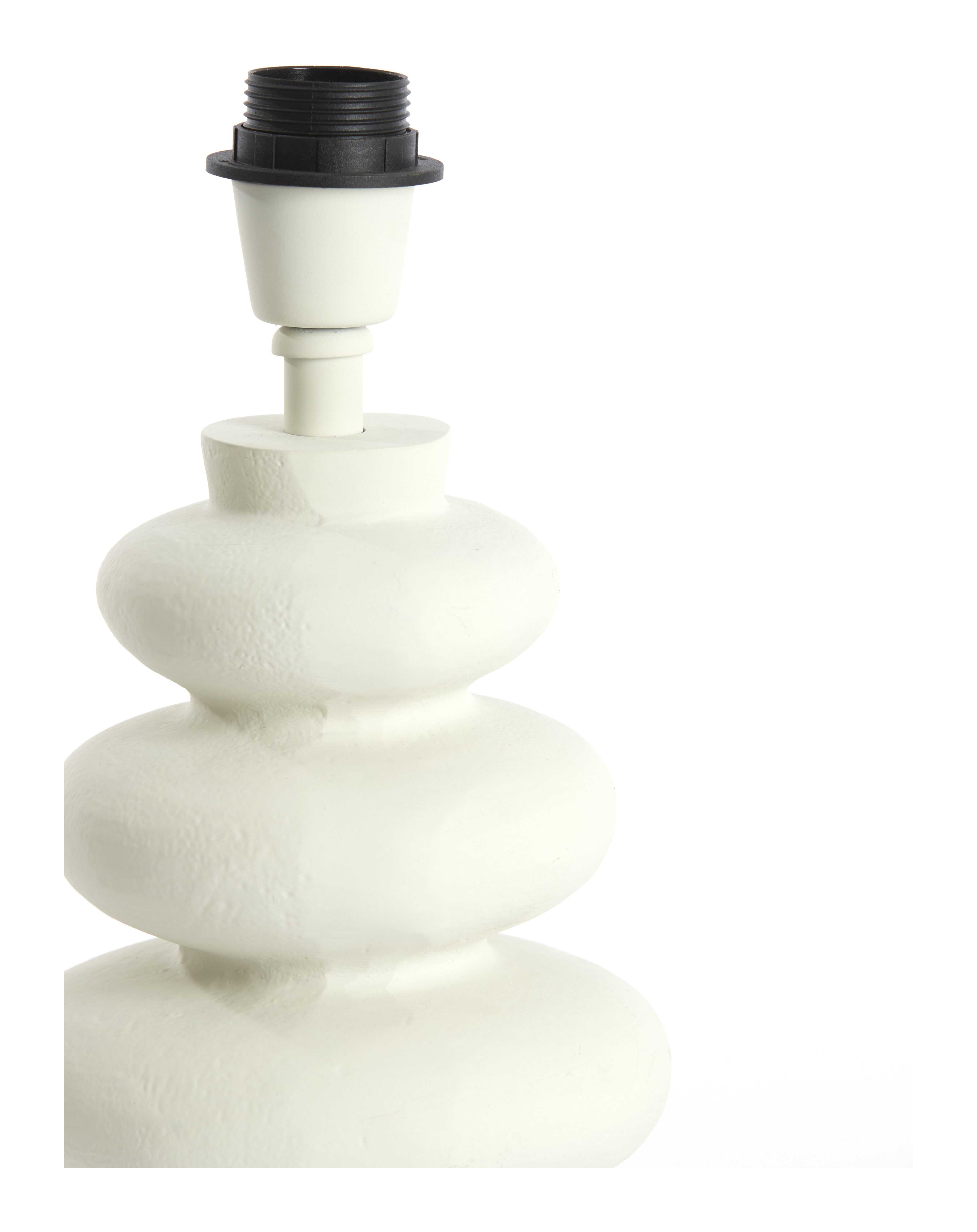 Light & Living Tafellamp 'Olona' 27cm hoog, kleur Crème (excl. kap)