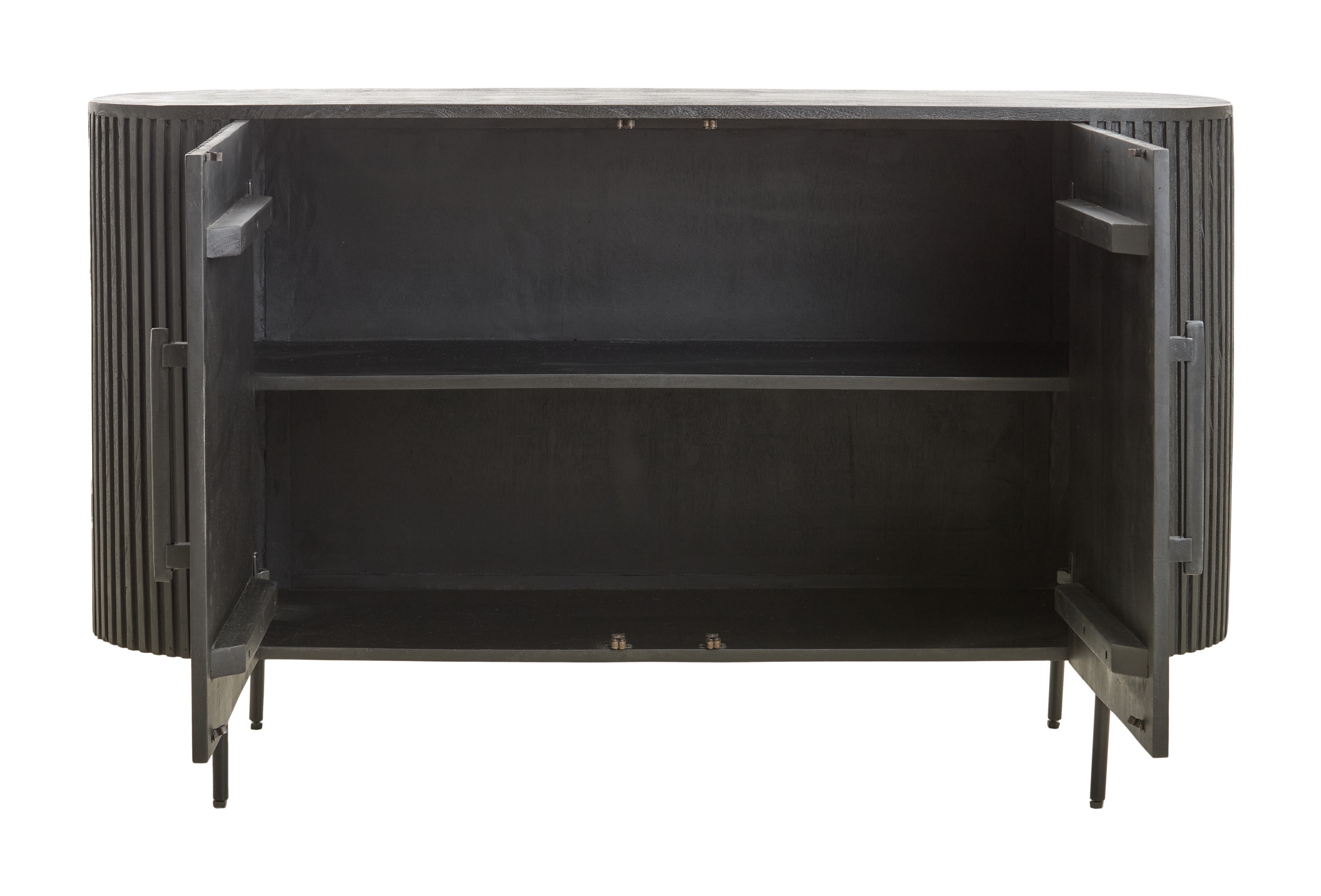 Light & Living Dressoir 'Dumosi' Mangohout, 140cm, kleur Zwart